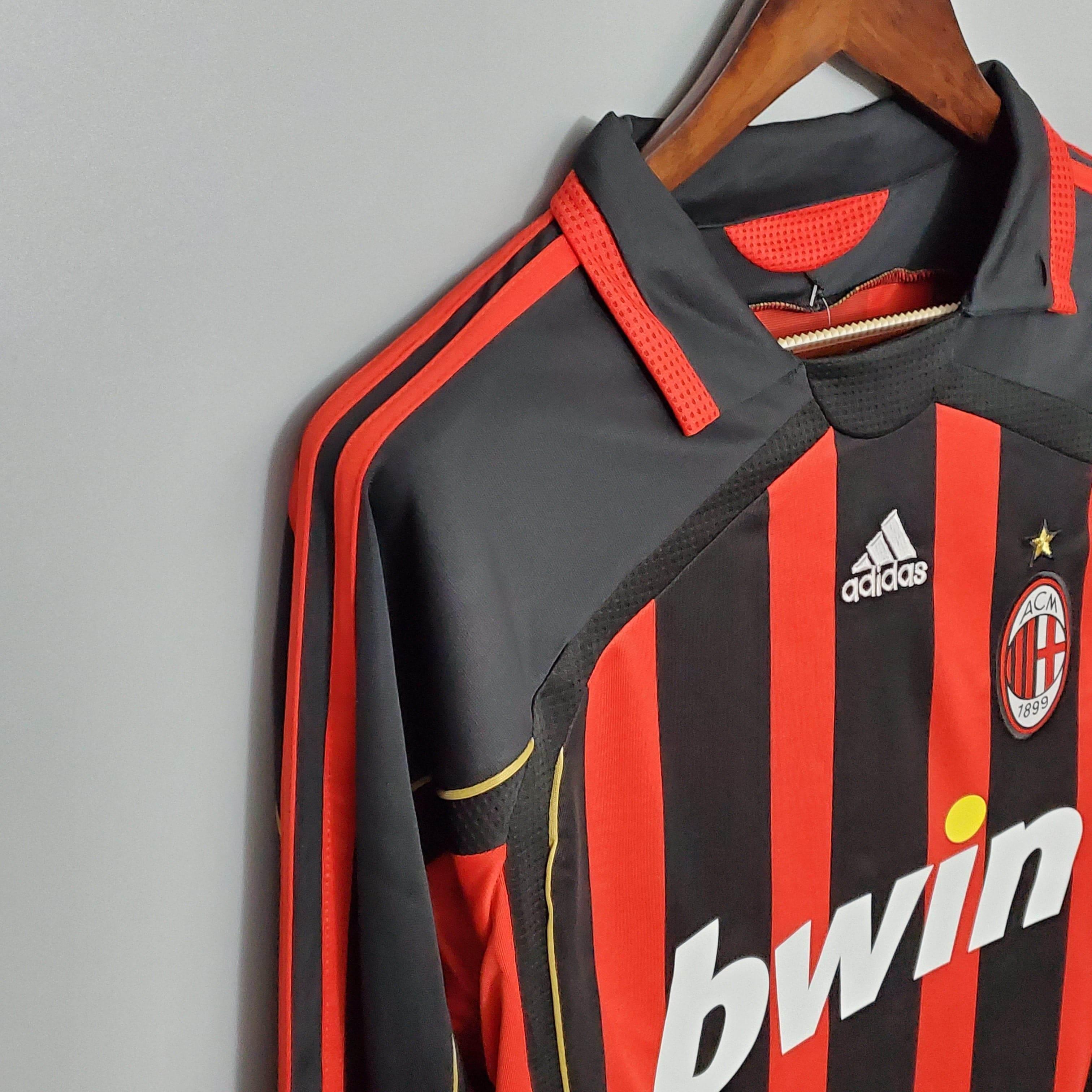 CAMISETA AC MILAN V 06/07 HOMBRE (RETRO) MANGA LARGA - ZonaCamisetas