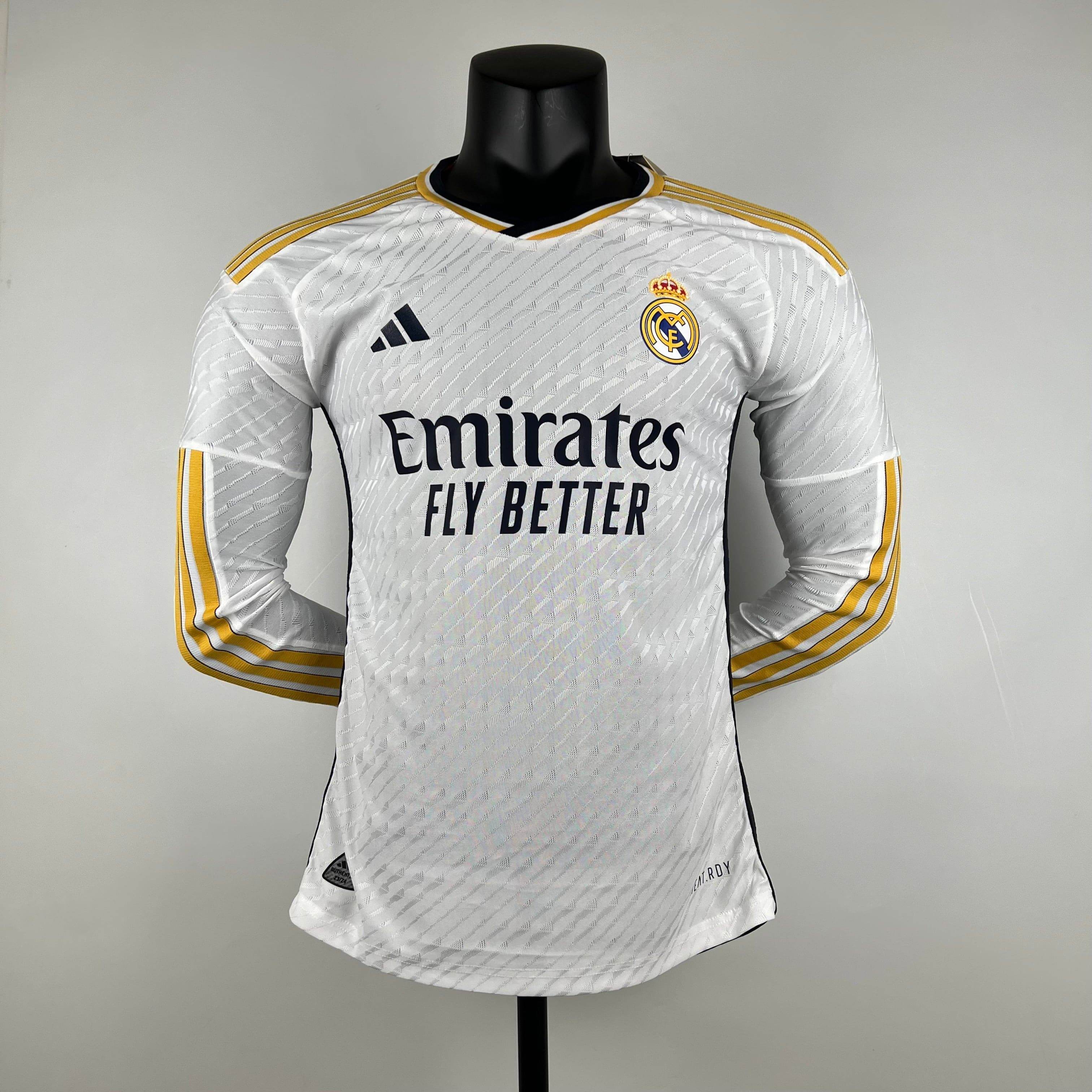 CAMISETA REAL MADRID I 23/24 HOMBRE (VERSION JUGADOR) MANGA LARGA - ZonaCamisetas