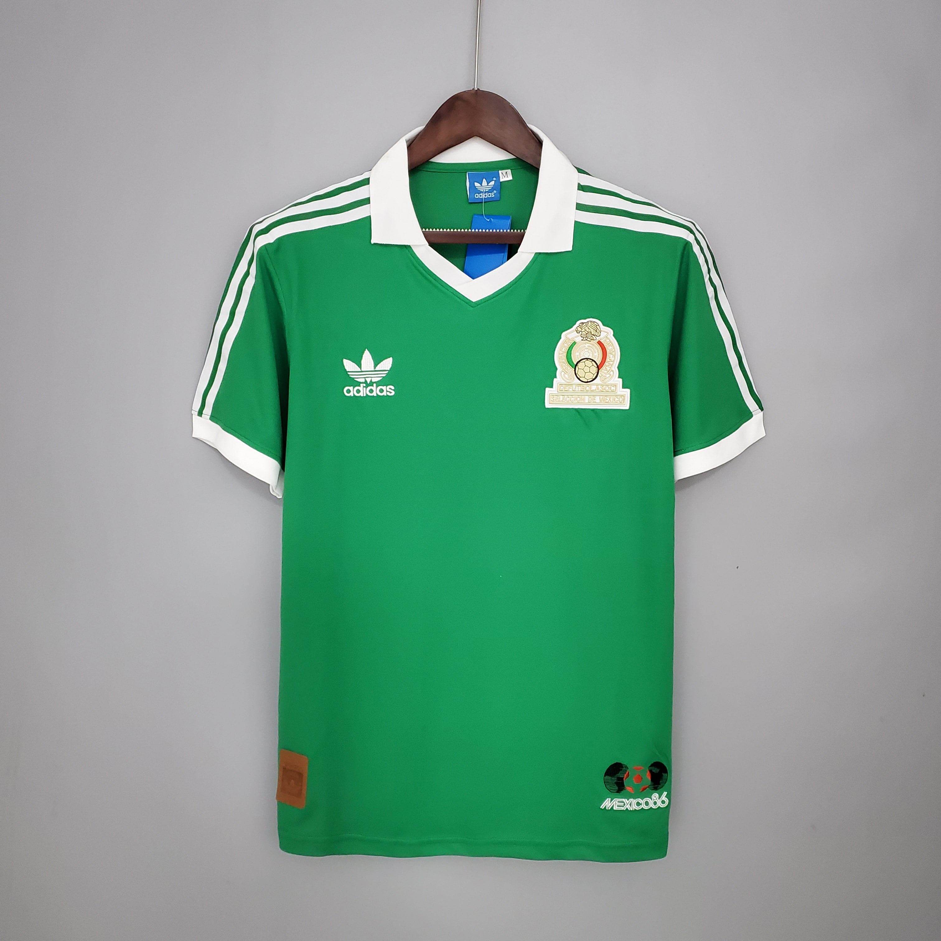 CAMISETA MEXICO I 86/87 HOMBRE (RETRO) - ZonaCamisetas