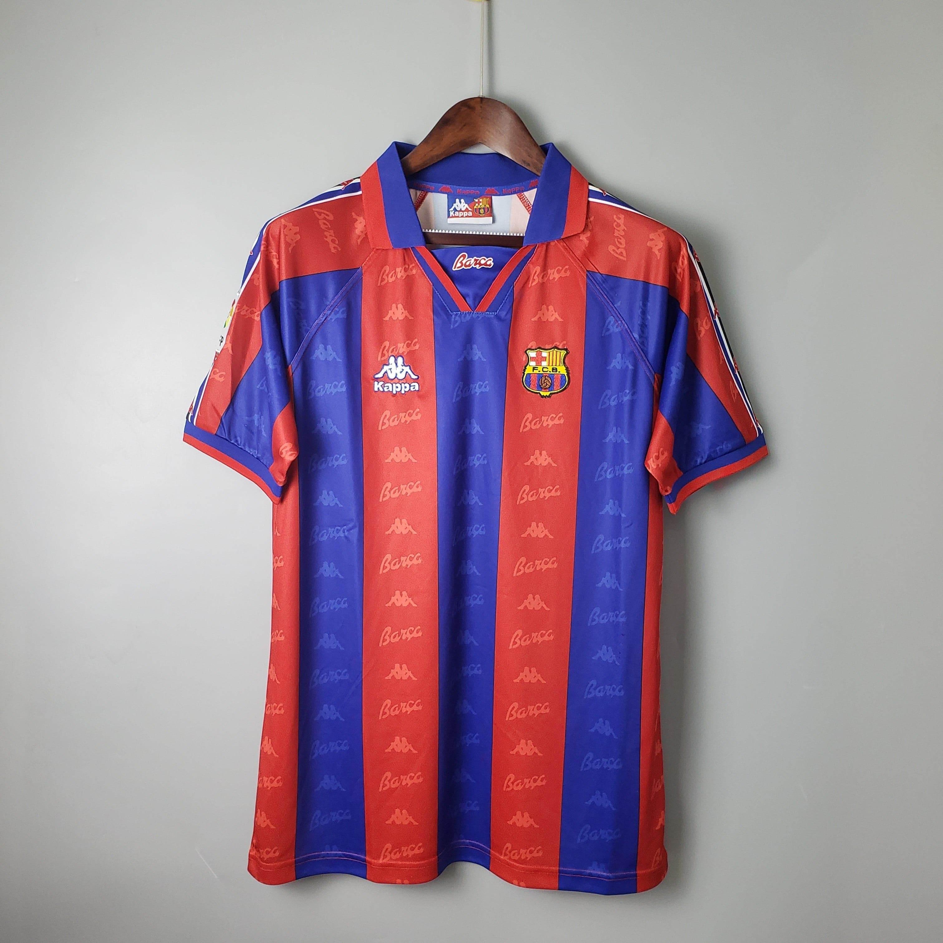 CAMISETA BARCELONA I 96/97 HOMBRE (RETRO) - ZonaCamisetas