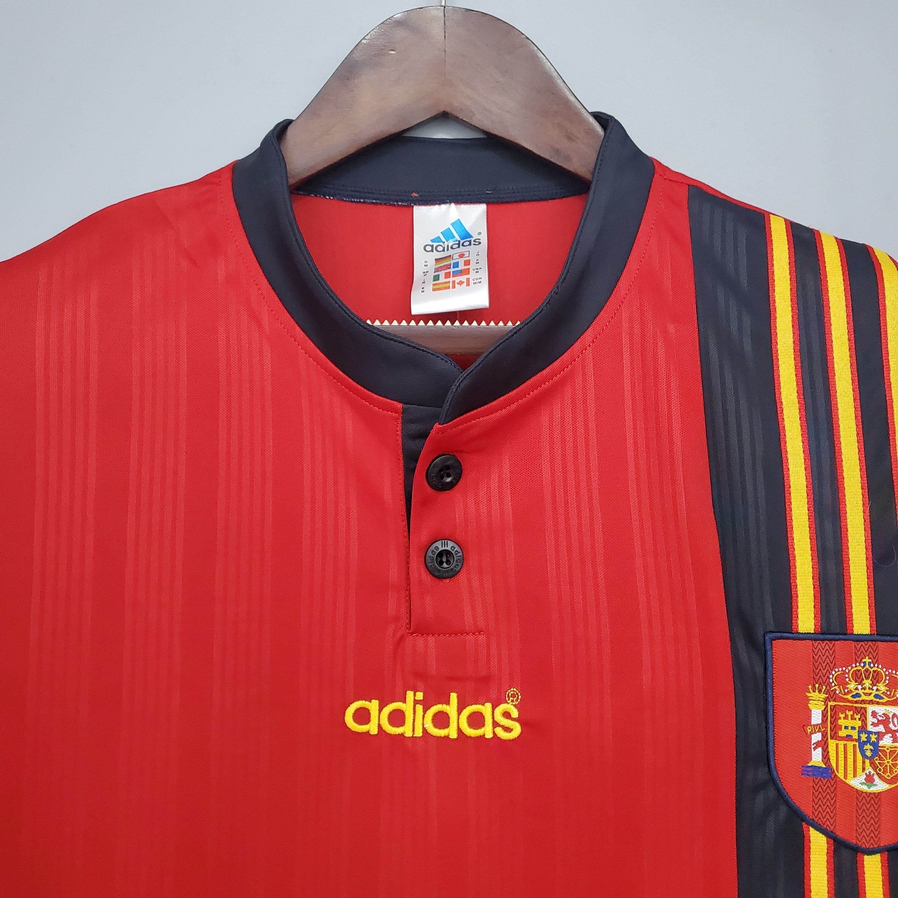 CAMISETA ESPAÑA l 1996 HOMBRE (RETRO) - ZonaCamisetas