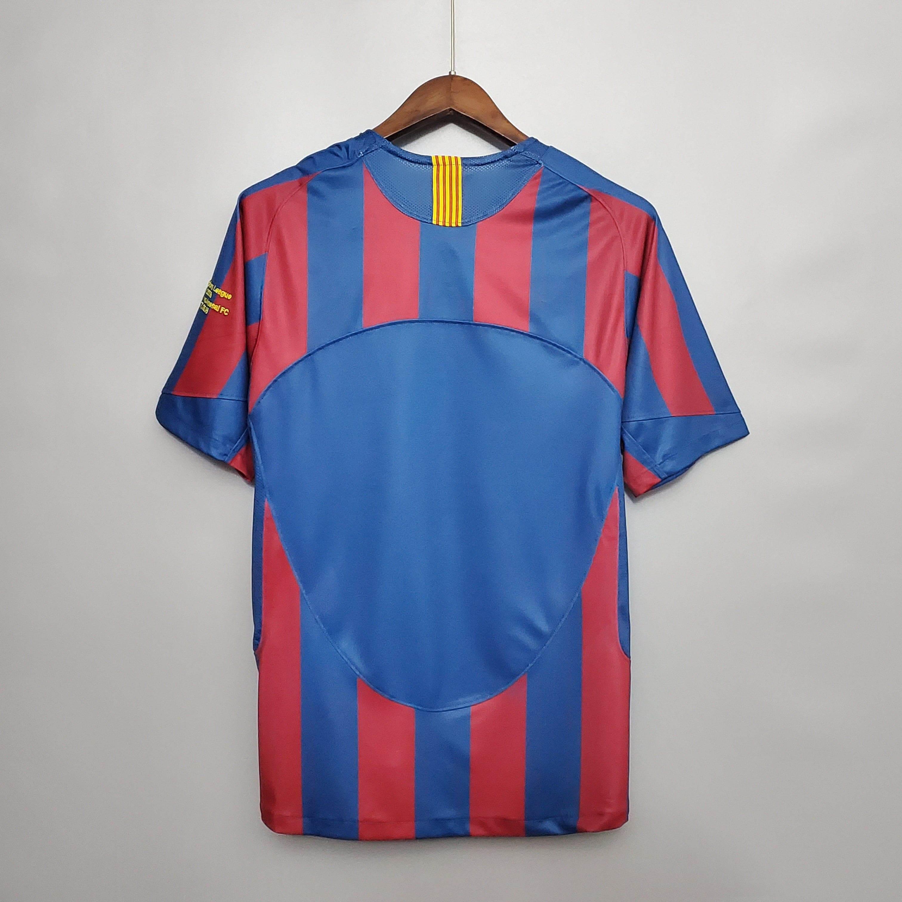 CAMISETA BARCELONA I 2006 UEFA HOMBRE (RETRO) - ZonaCamisetas