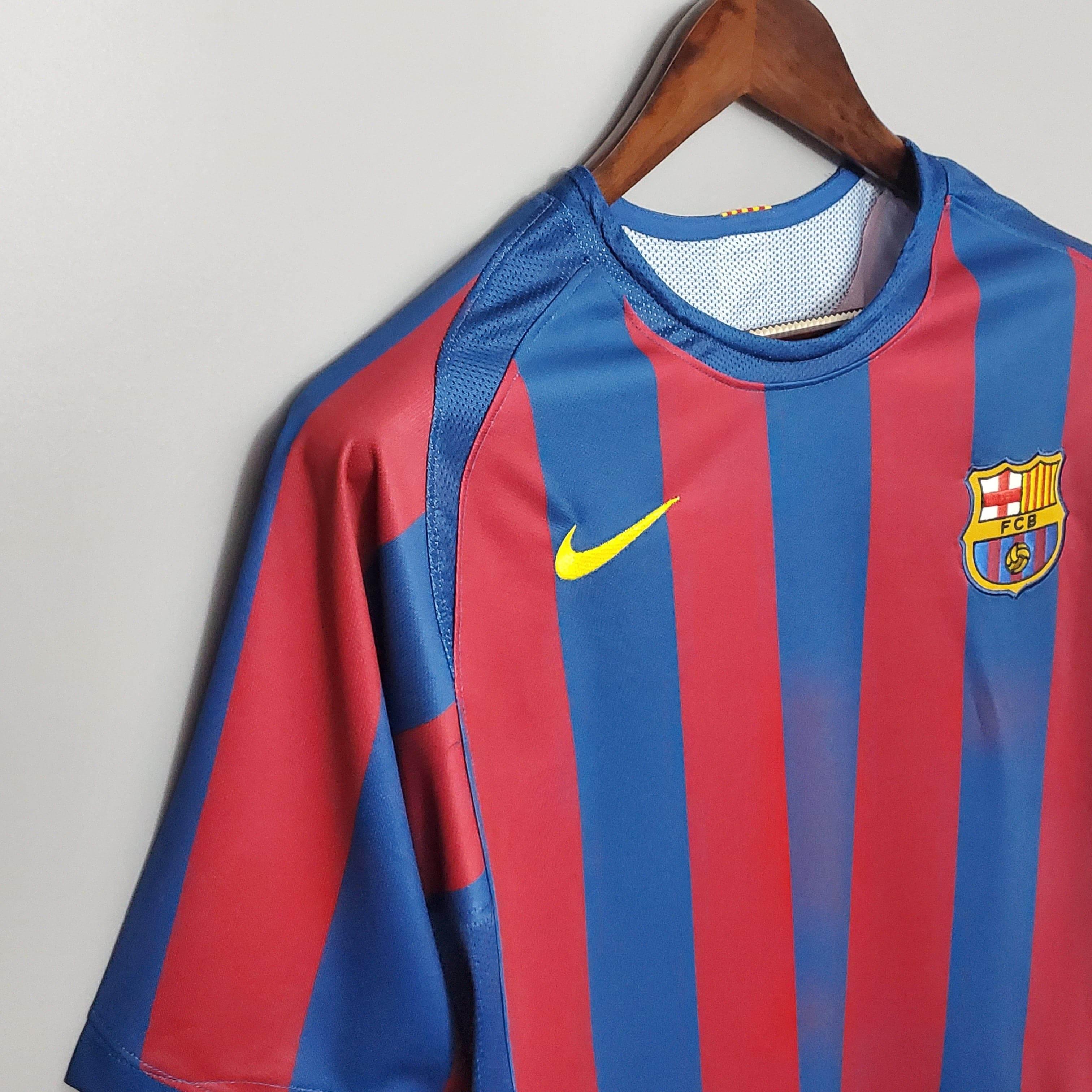 CAMISETA BARCELONA I 2006 UEFA HOMBRE (RETRO) - ZonaCamisetas