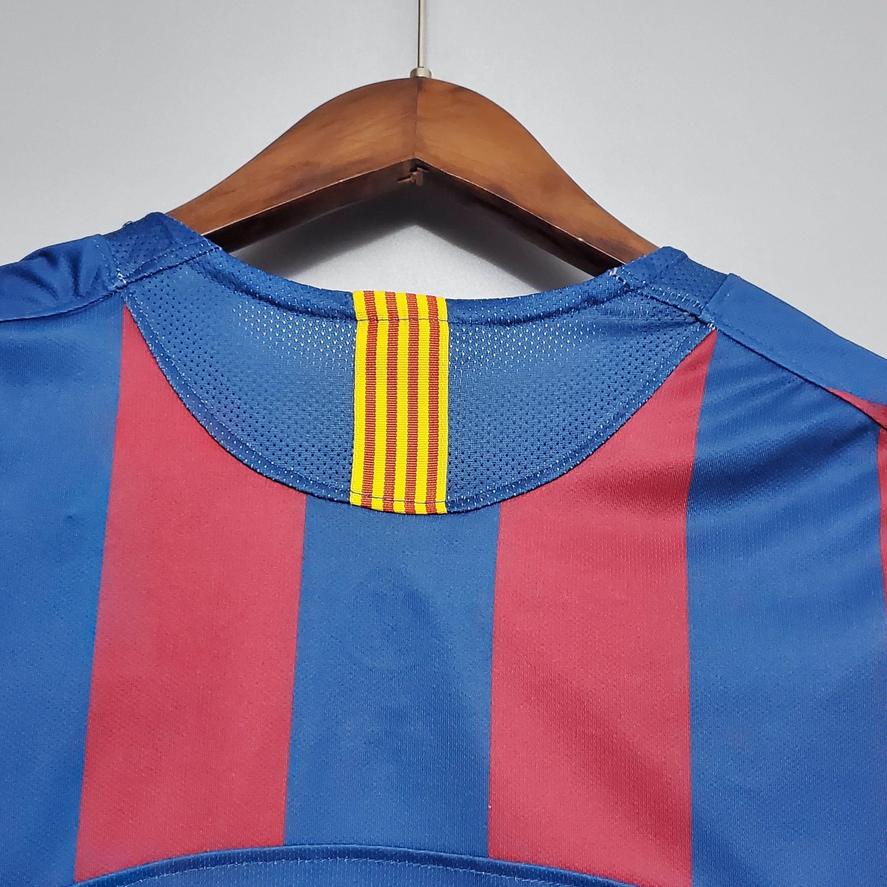 CAMISETA BARCELONA I 2006 UEFA HOMBRE (RETRO) - ZonaCamisetas