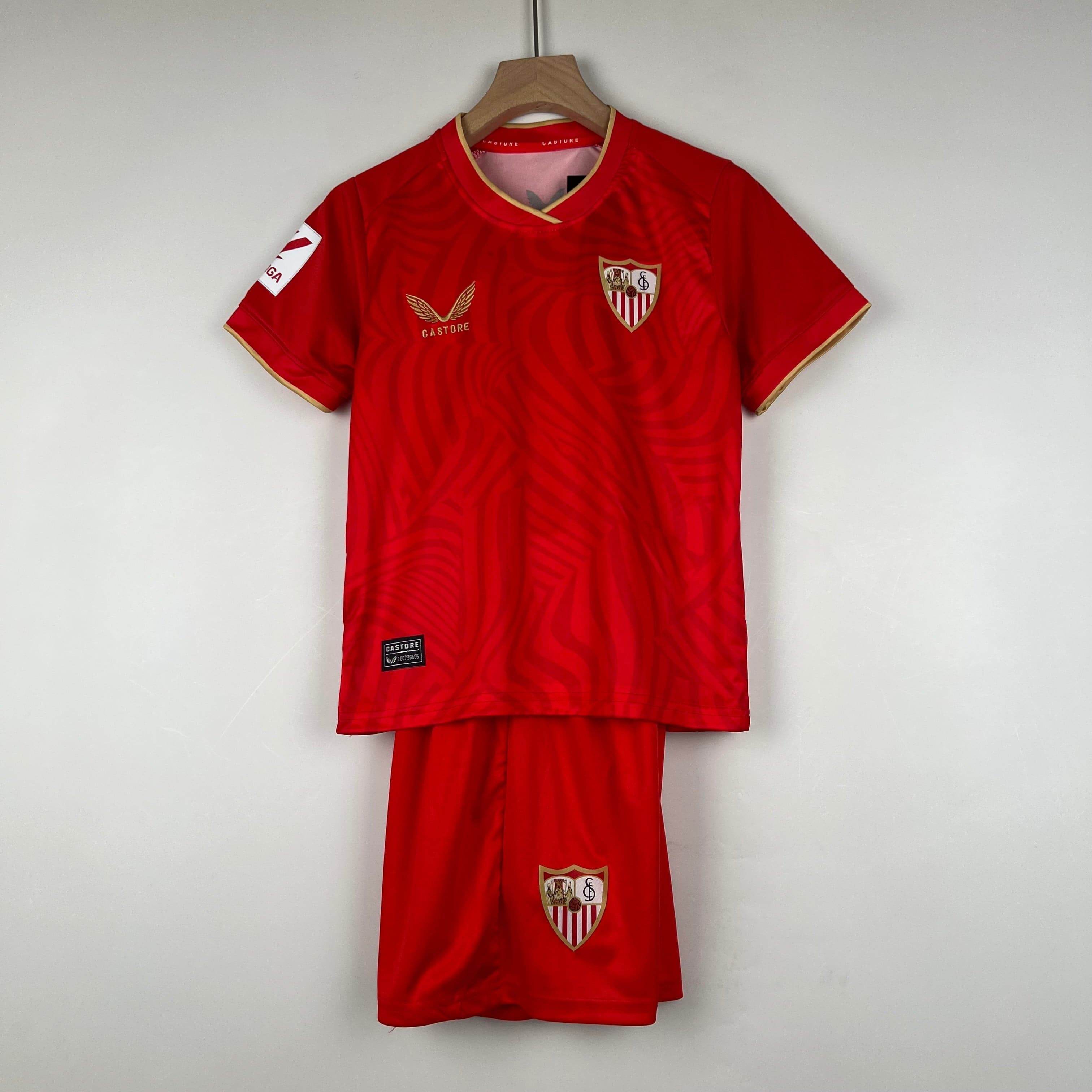 CAMISETA SEVILLA I 23/24 CONJUNTO INFANTIL - ZonaCamisetas