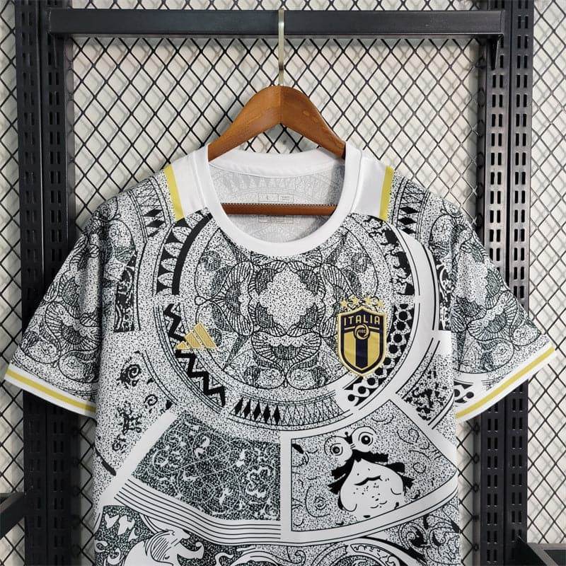 CAMISETA ITALIA EDICIÓN ESPECIAL WHITE ll 2024 HOMBRE (VERSIÓN FAN) - ZonaCamisetas