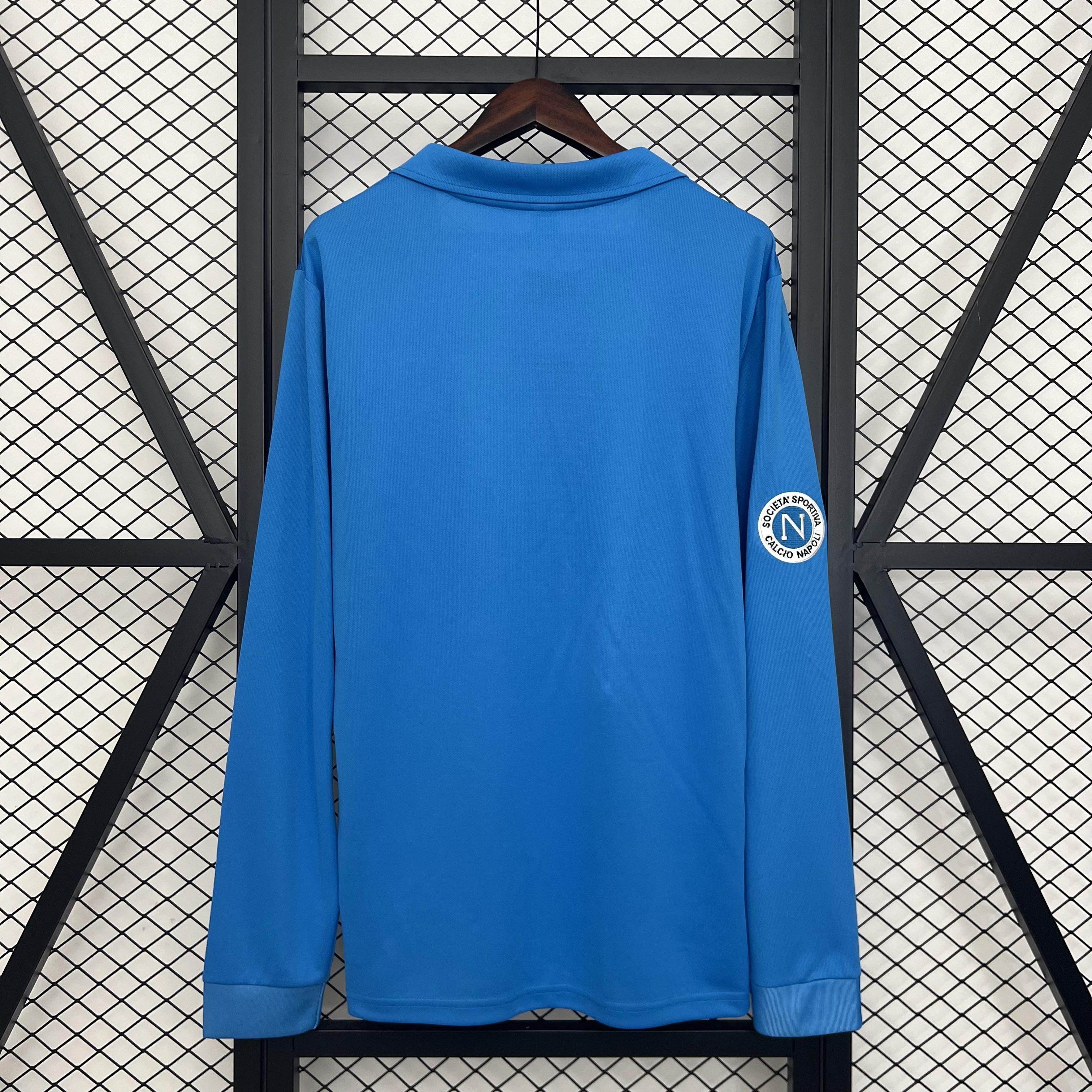 CAMISETA NAPOLI I 87/88 HOMBRE (RETRO) MANGA LARGA - ZonaCamisetas