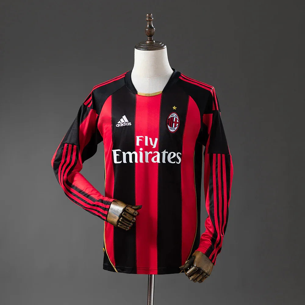 CAMISETA AC MILAN I 10/11 MANGA LARGA HOMBRE (RETRO) - ZonaCamisetas