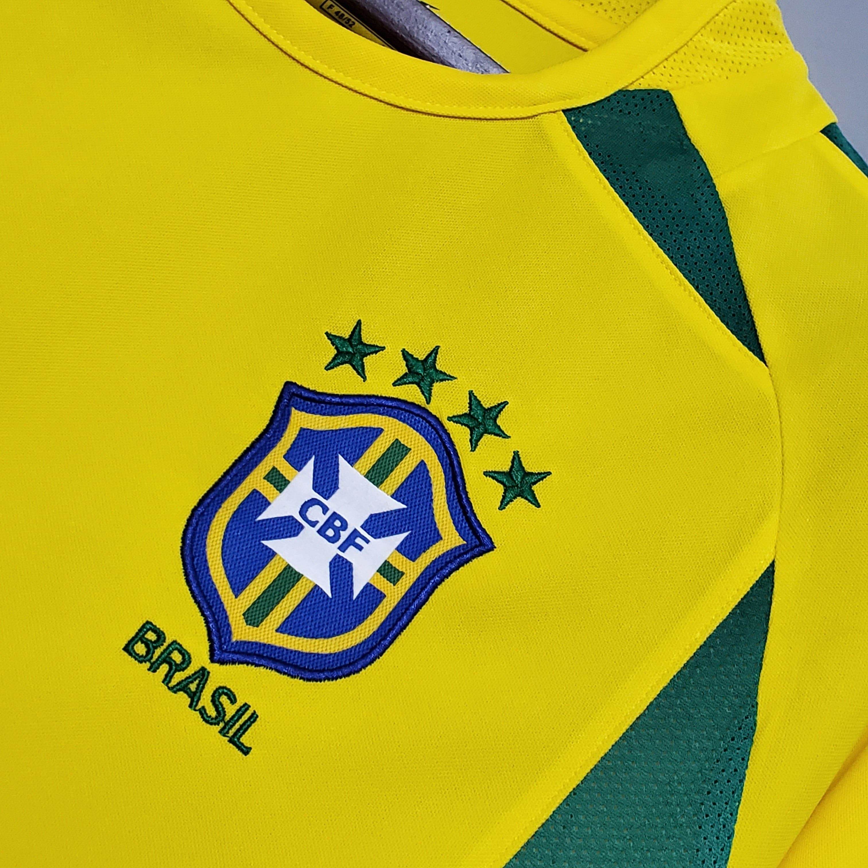 CAMISETA BRASIL I 2002 HOMBRE (RETRO) - ZonaCamisetas