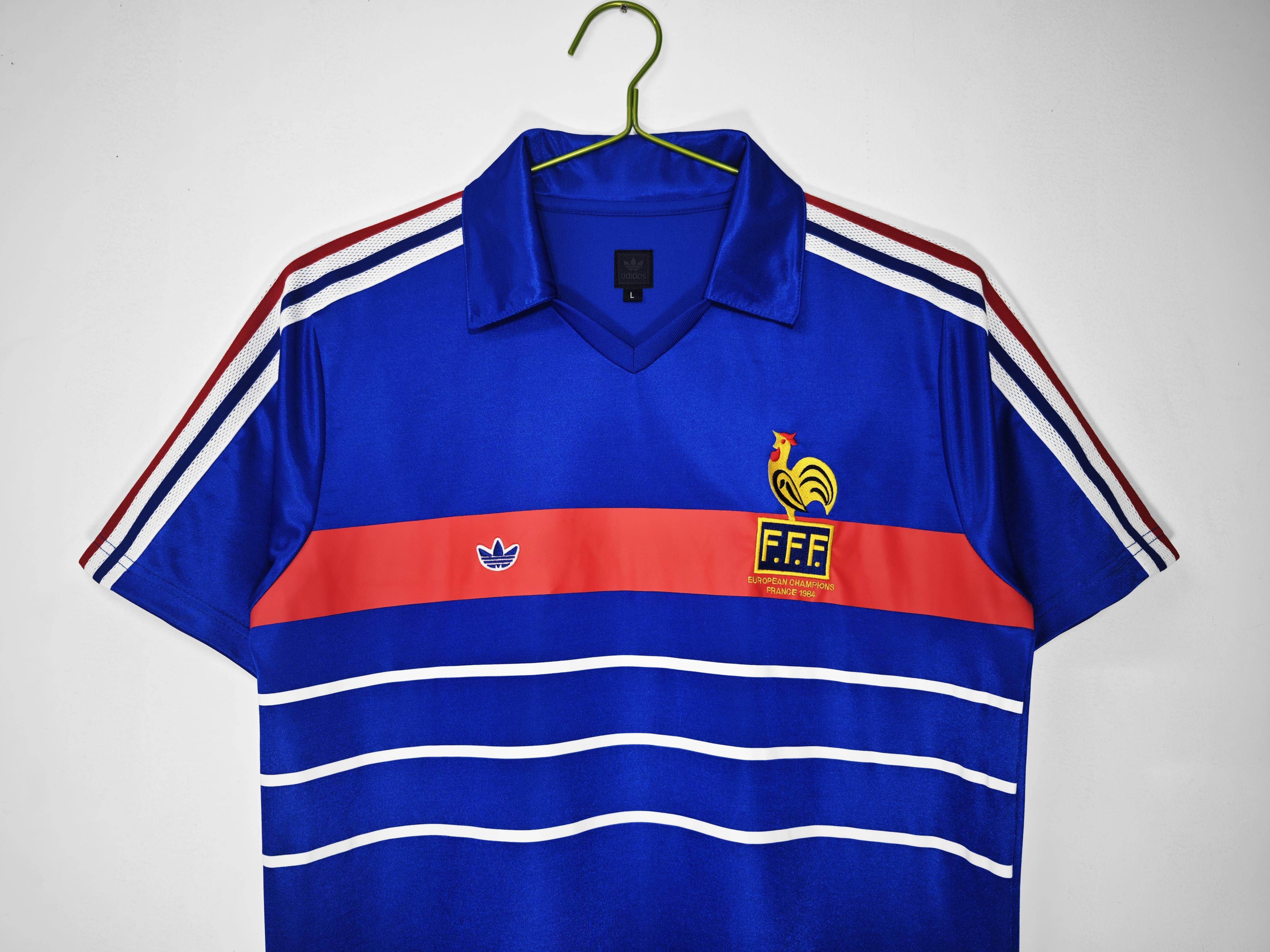 CAMISETA FRANCIA I 84 HOMBRE (RETRO) - ZonaCamisetas