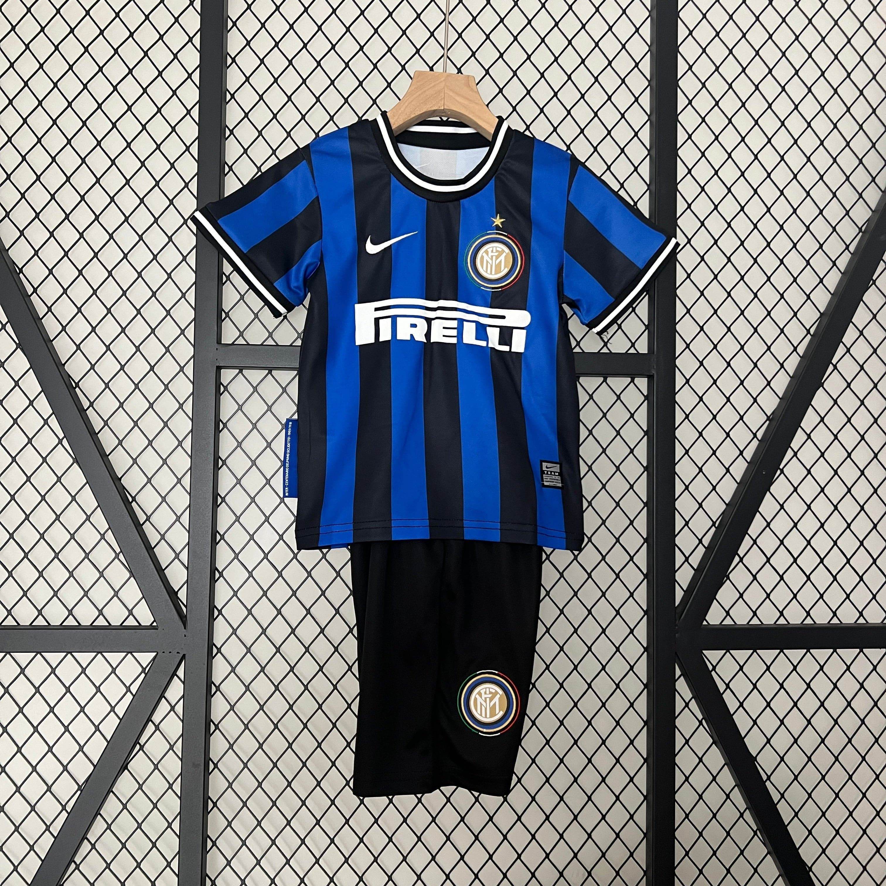 CAMISETA INTER DE MILAN I 09/10 CONJUNTO INFANTIL - ZonaCamisetas