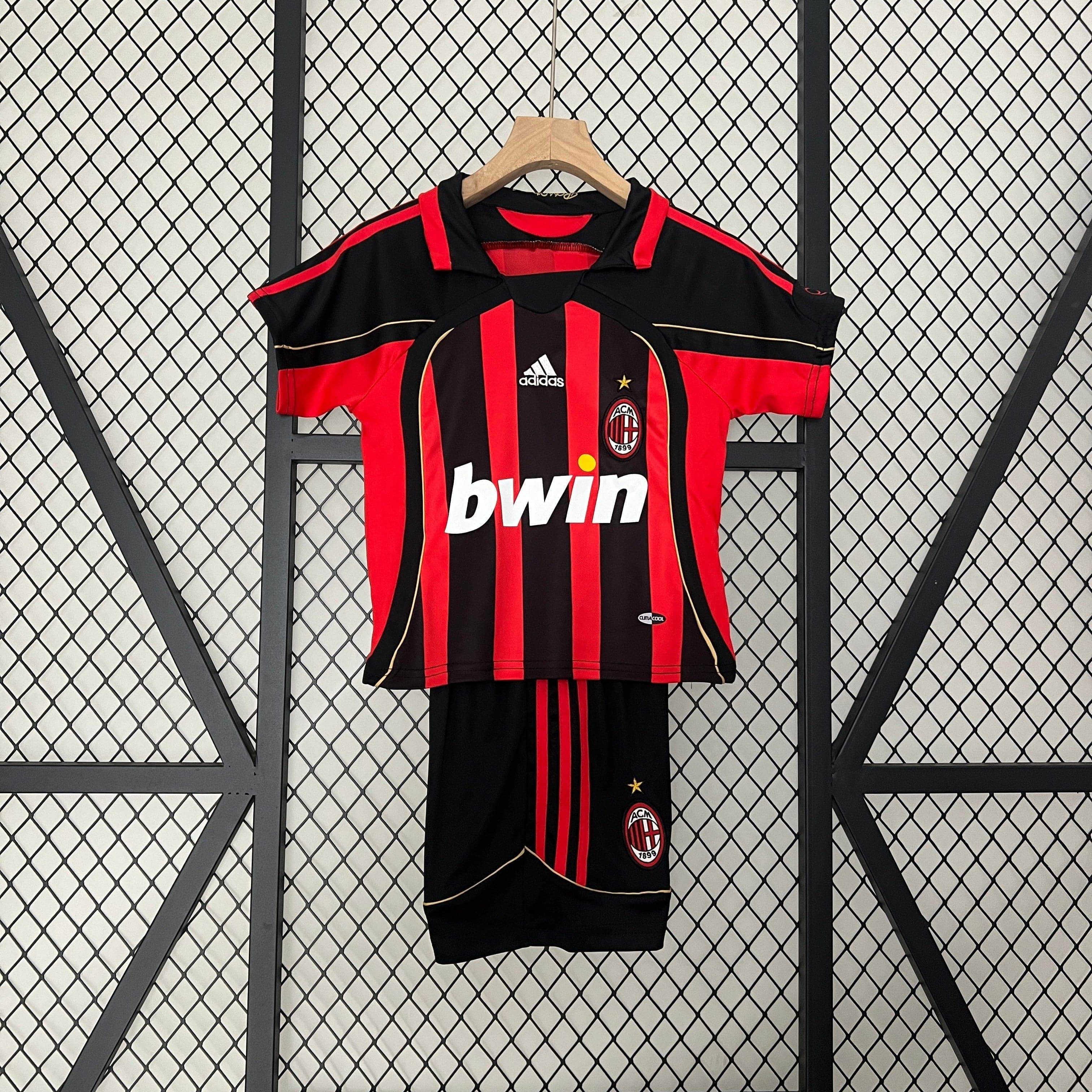CAMISETA AC MILAN I 06/07 CONJUNTO INFANTIL - ZonaCamisetas