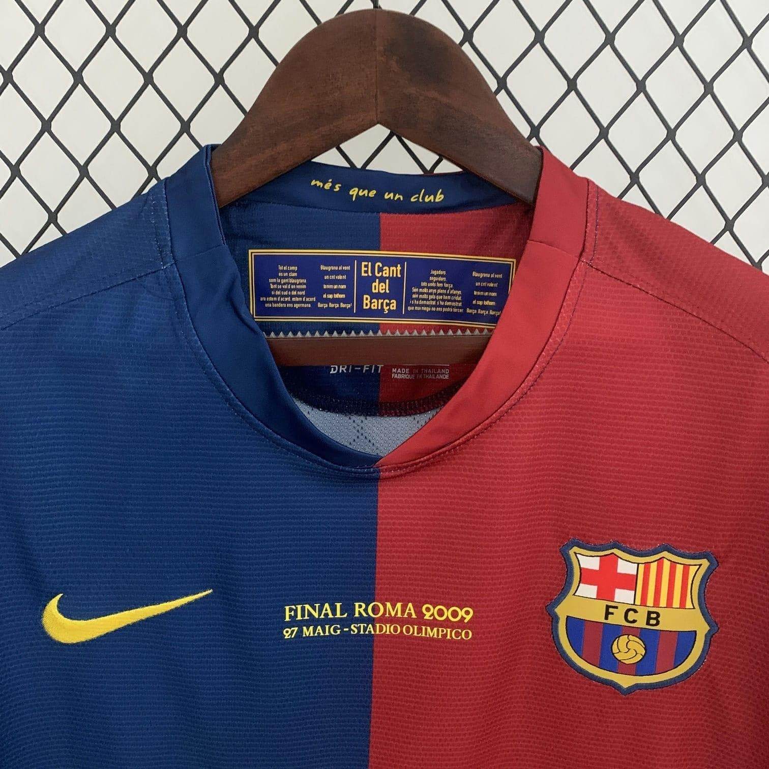 CAMISETA BARCELONA I 08/09 HOMBRE (RETRO) MANGA LARGA ESPECIAL CHAMPIONS - ZonaCamisetas