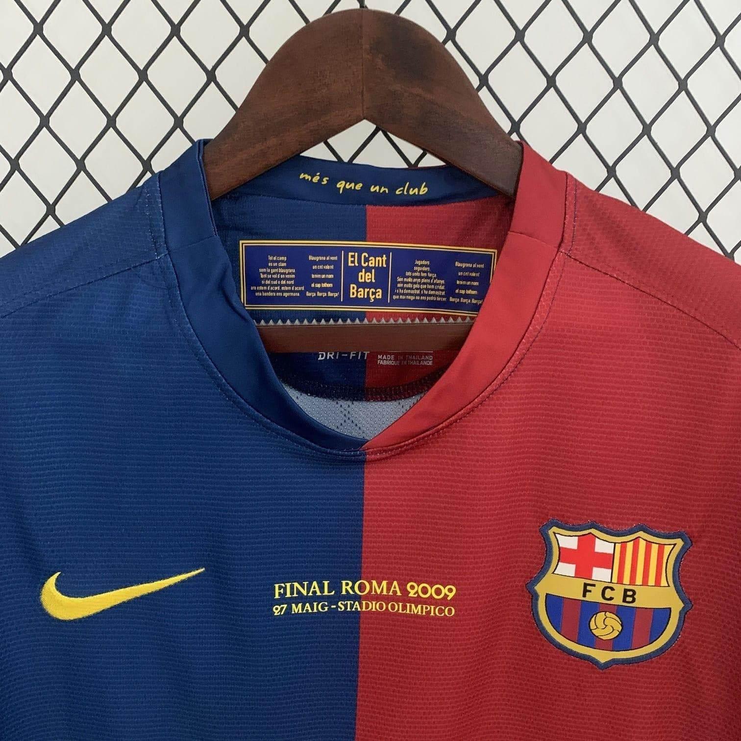 CAMISETA BARCELONA I 08/09 HOMBRE (RETRO) MANGA LARGA ESPECIAL CHAMPIONS - ZonaCamisetas