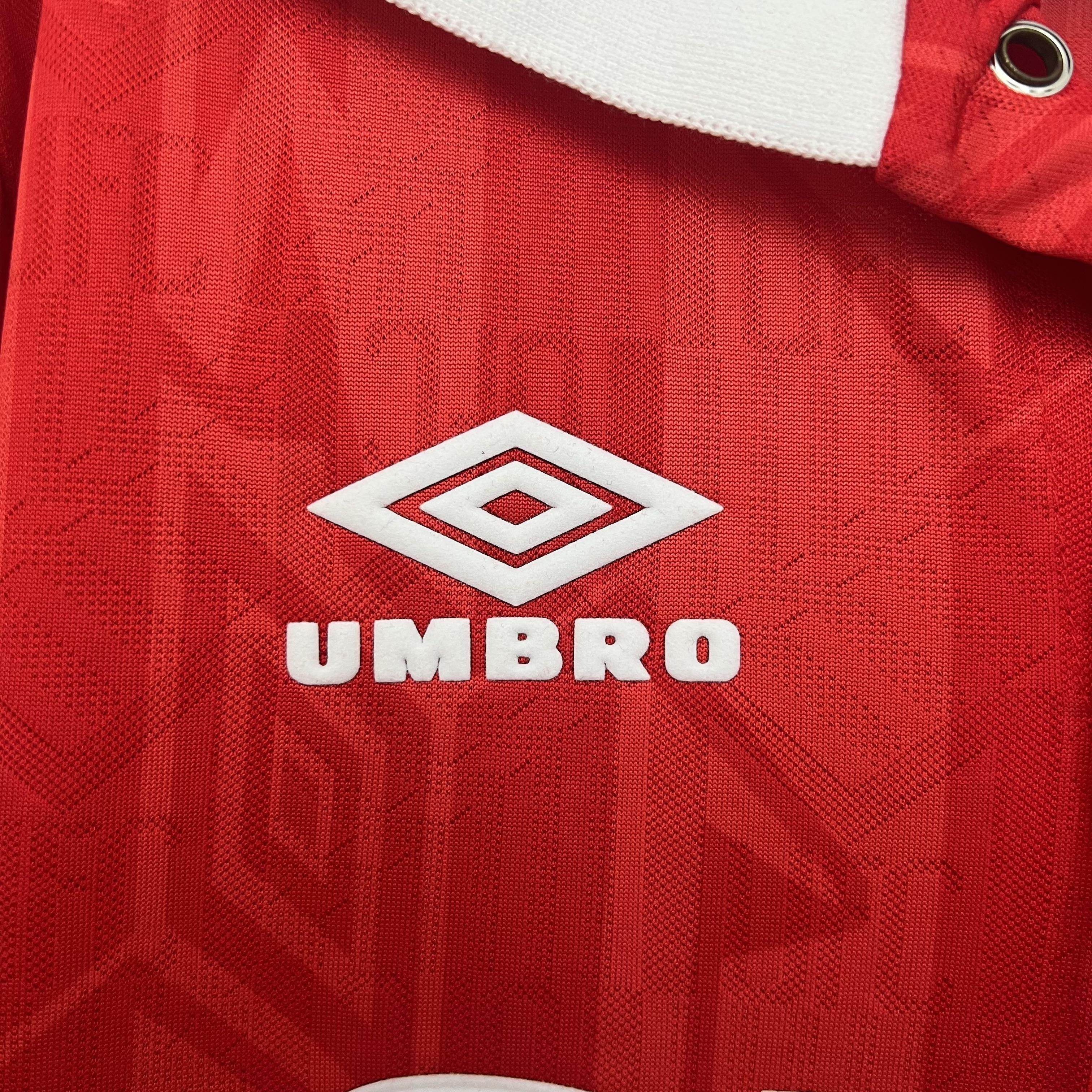 CAMISETA MANCHESTER UNITED I 92/94 HOMBRE (RETRO) MANGA LARGA - ZonaCamisetas