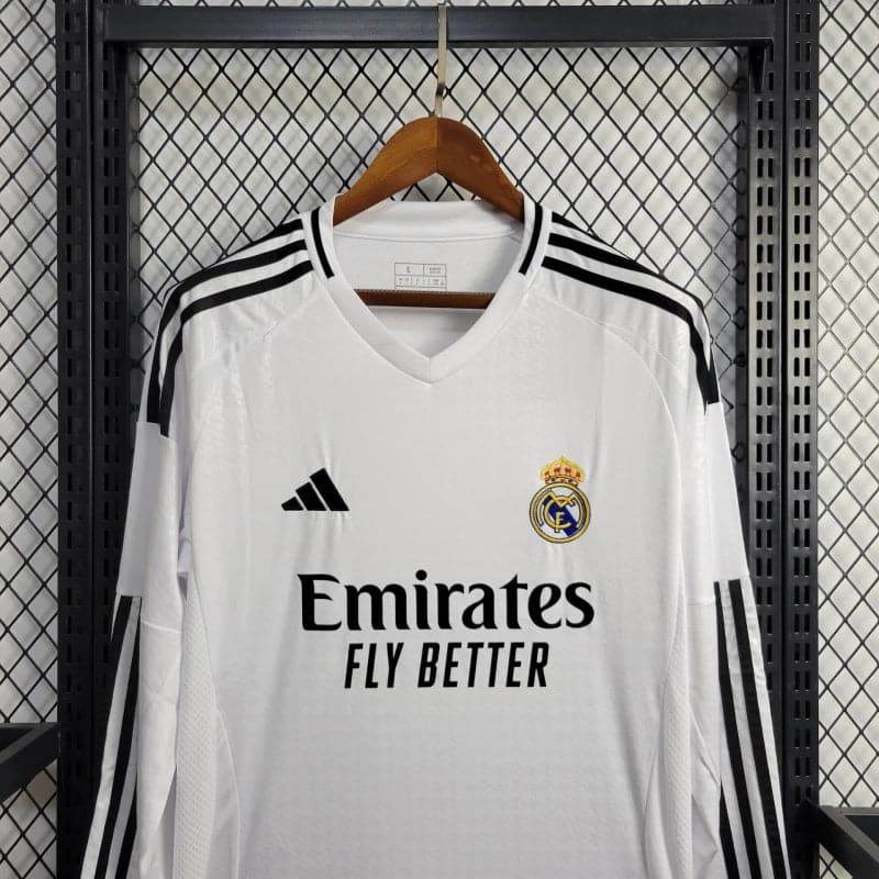 CAMISETA REAL MADRID I 24/25 HOMBRE MANGA LARGA (VERSIÓN FAN) - ZonaCamisetas