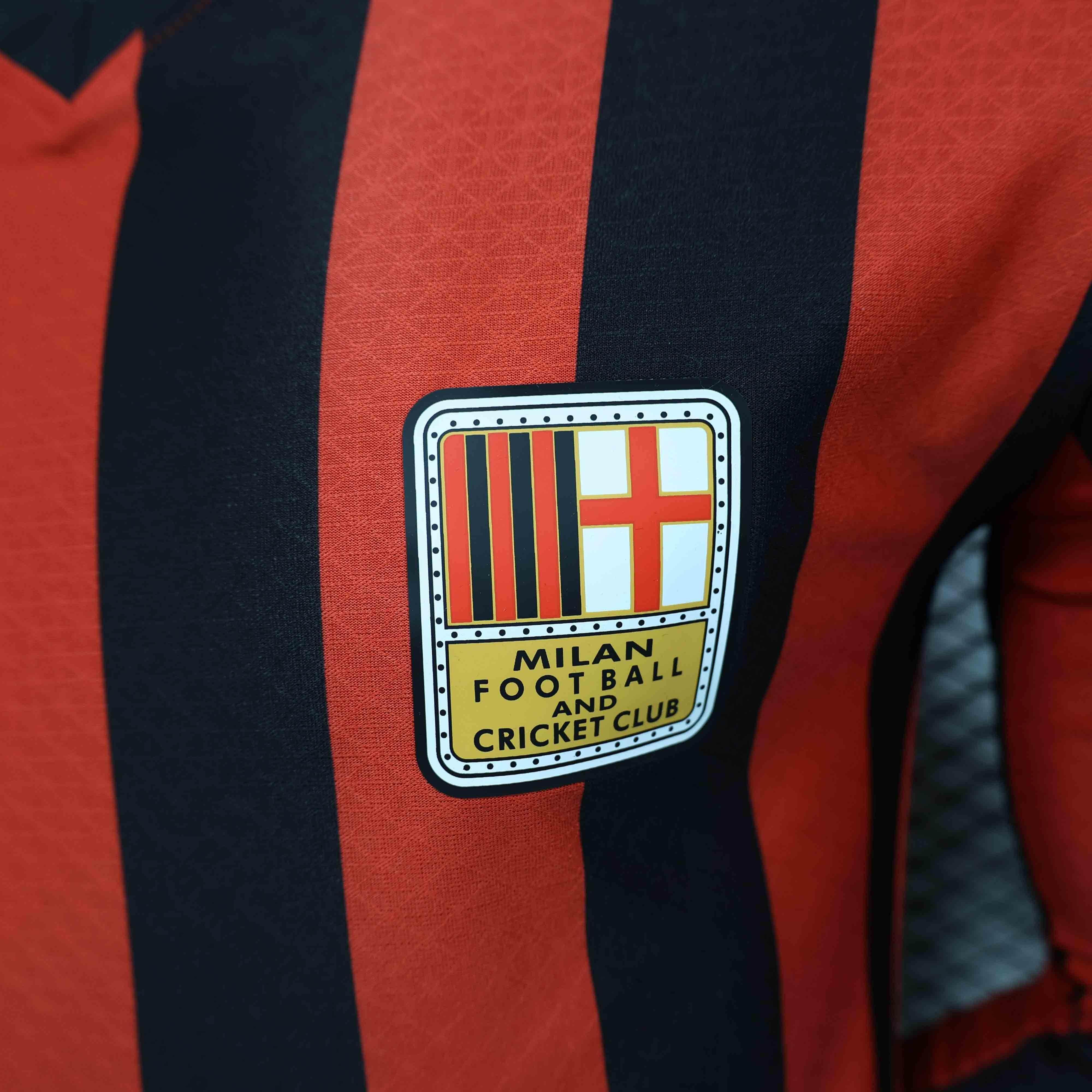 CAMISETA AC MILAN l 125th HOMBRE (VERSIÓN JUGADOR) MANGA LARGA - ZonaCamisetas