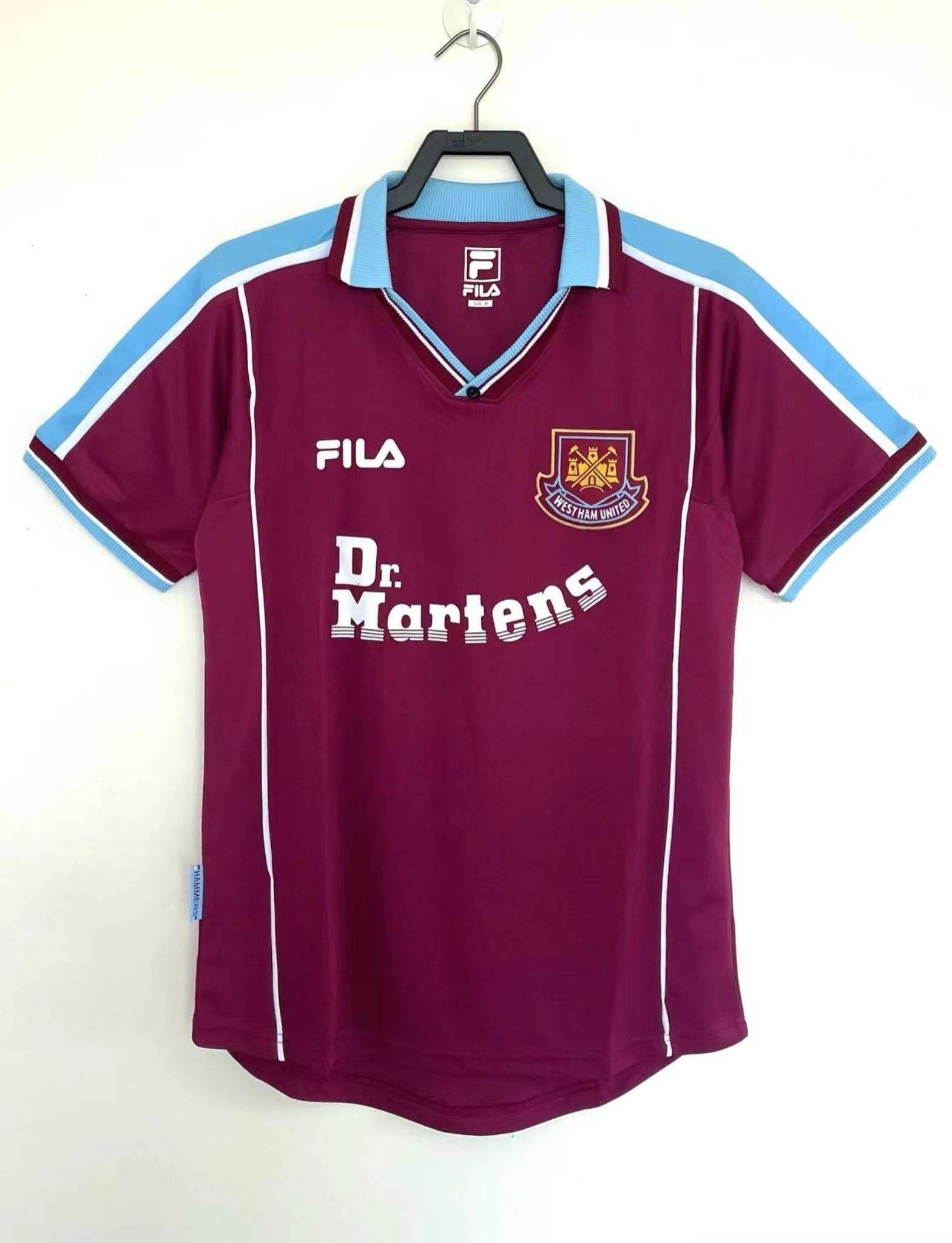 CAMISETA WEST HAM I 99/01 HOMBRE (RETRO) - ZonaCamisetas