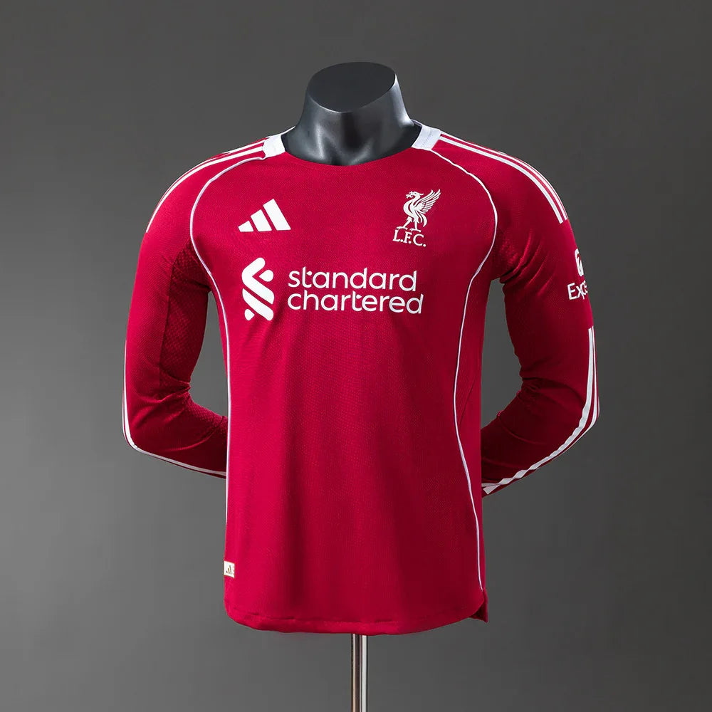 CAMISETA LIVERPOOL I 25/26 MANGA LARGA HOMBRE (VERSIÓN JUGADOR) - ZonaCamisetas