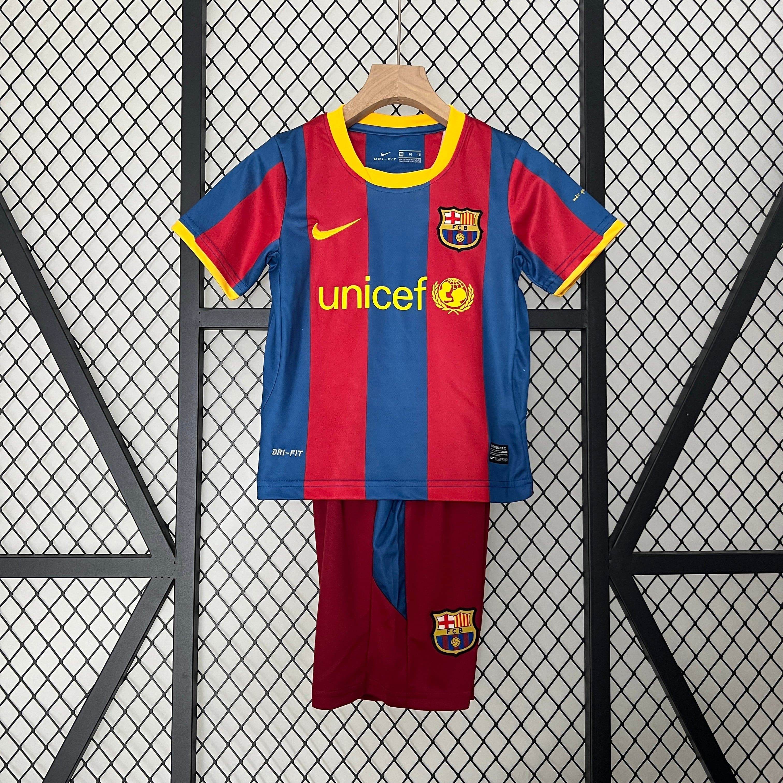 CAMISETA BARCELONA I 10/11 CONJUNTO INFANTIL - ZonaCamisetas