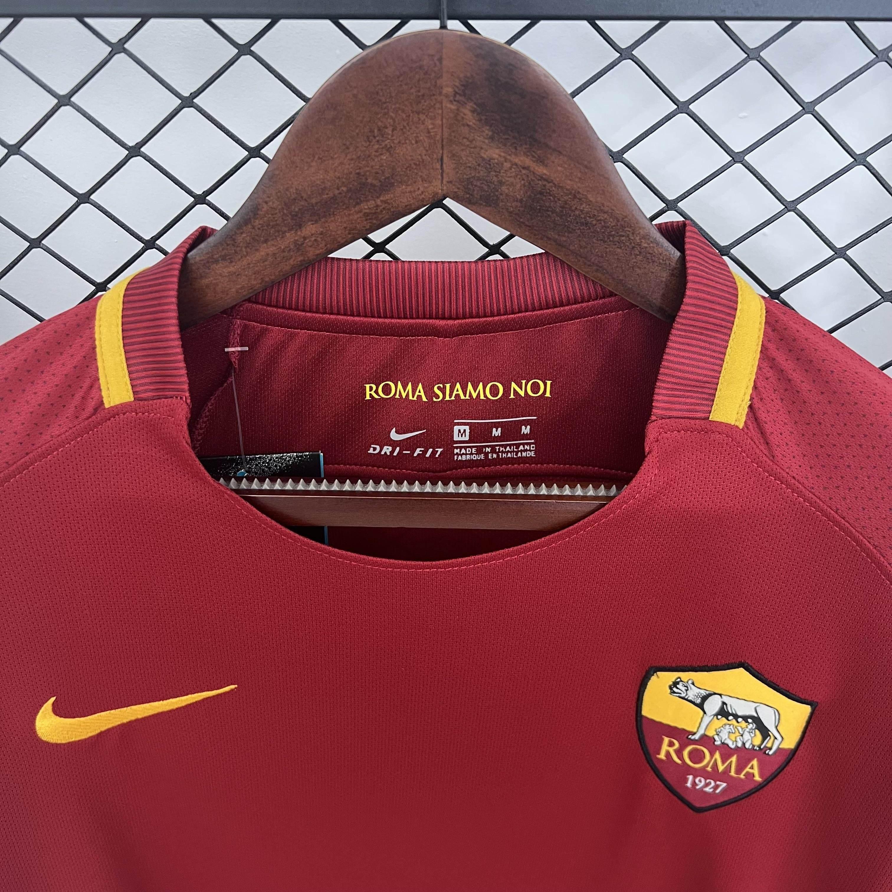 CAMISETA ROMA I 17/18 HOMBRE (RETRO) MANGA LARGA - ZonaCamisetas