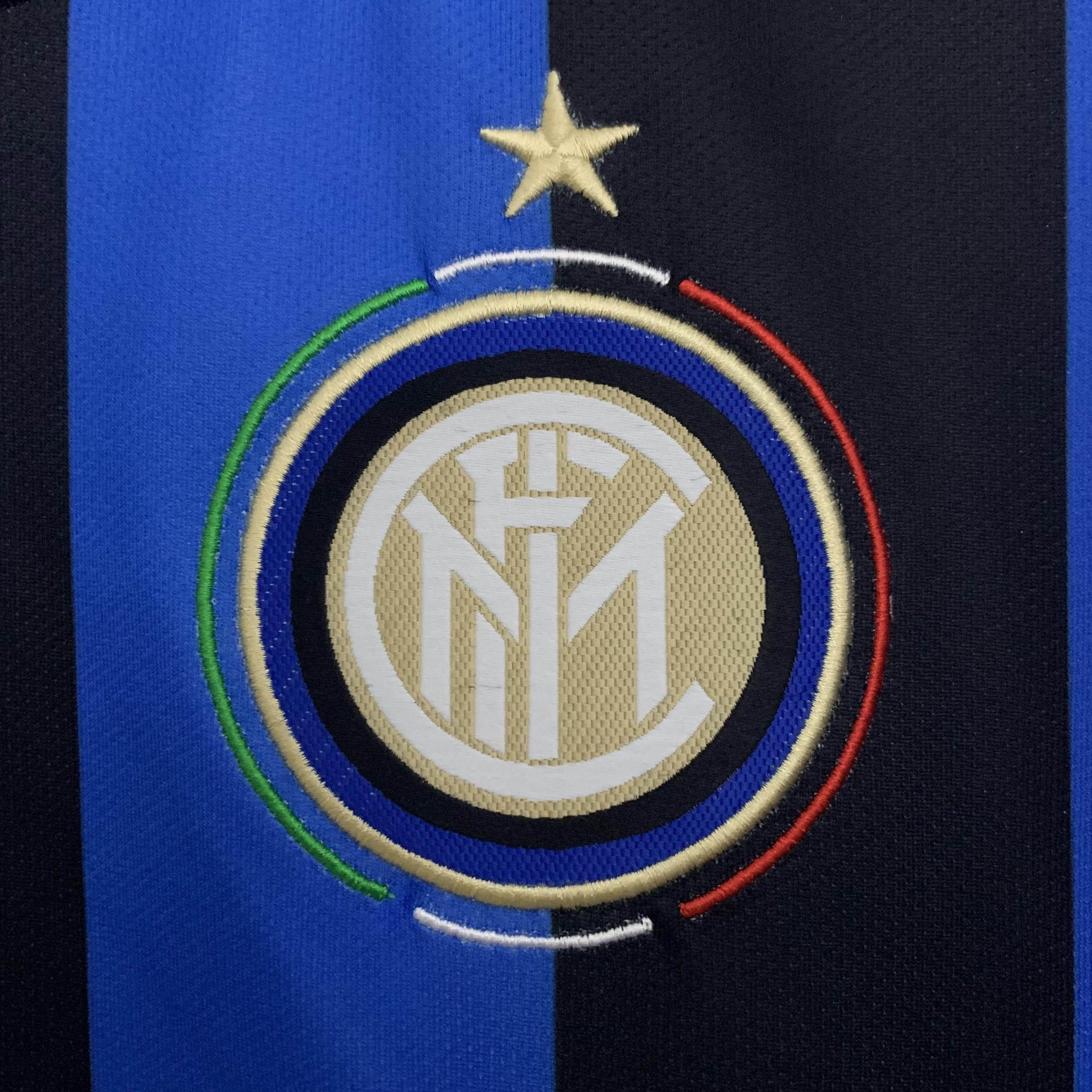 CAMISETA INTER DE MILAN I 09/10 HOMBRE MANGA LARGA (RETRO) - ZonaCamisetas