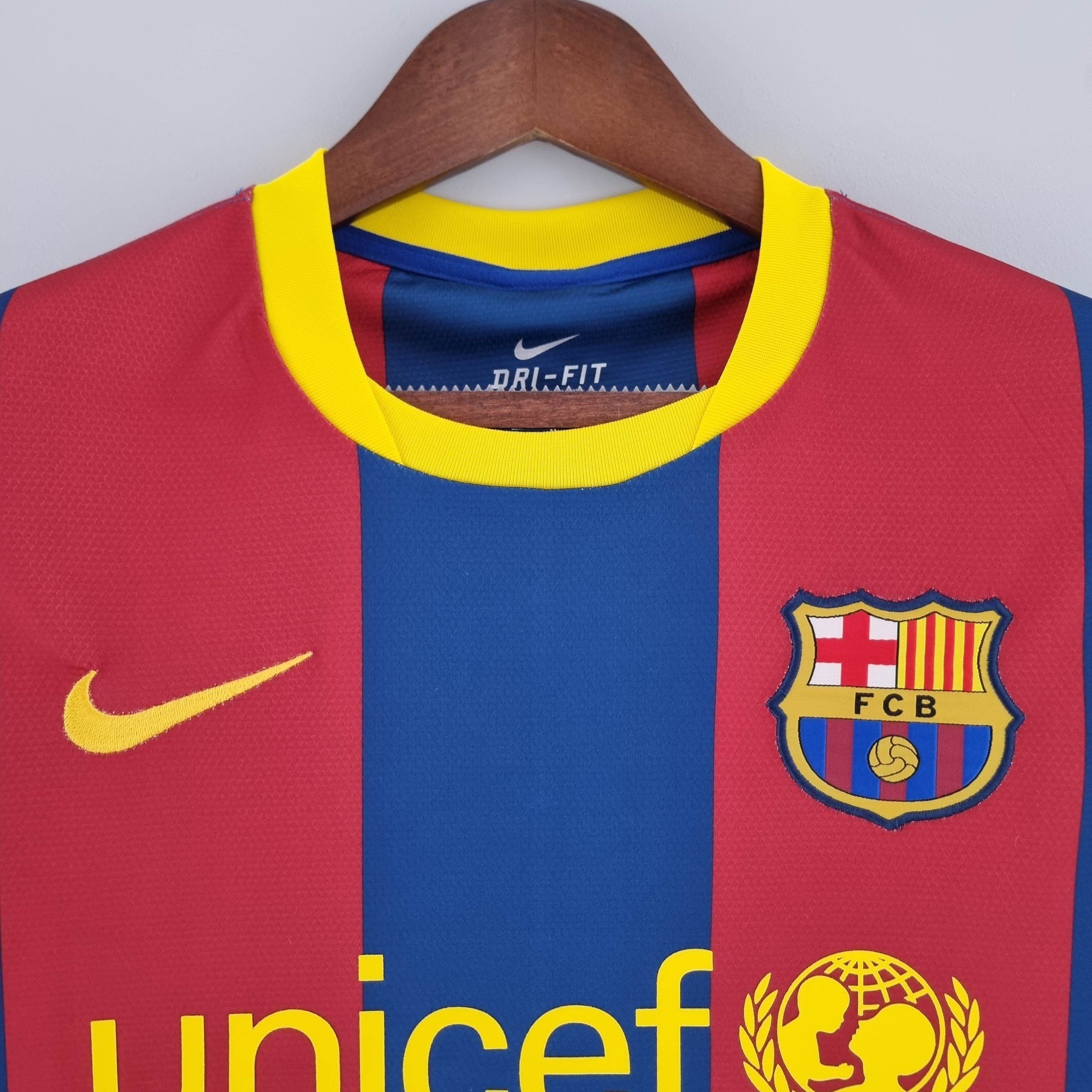 CAMISETA BARCELONA I 10/11 HOMBRE (RETRO) MANGA LARGA - ZonaCamisetas
