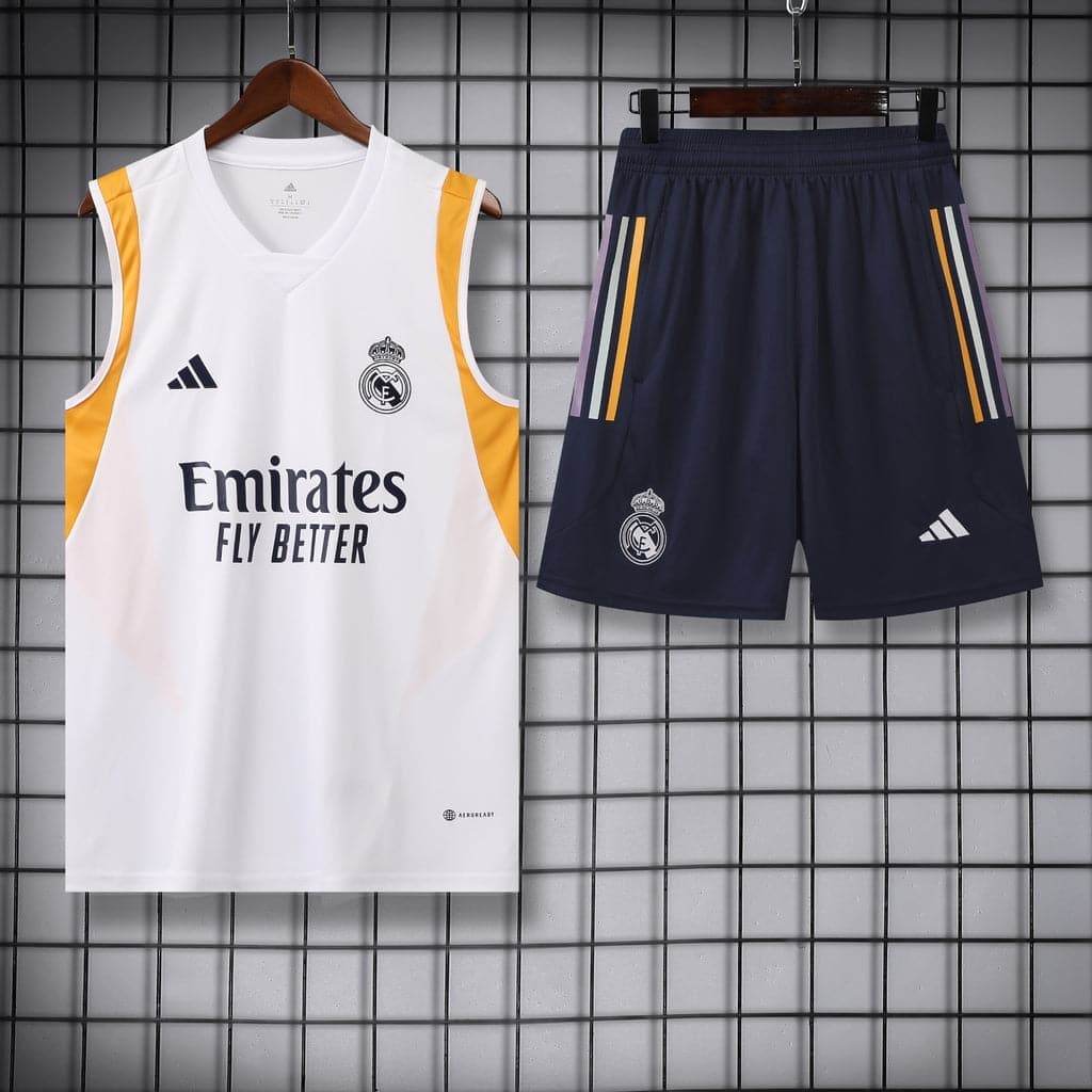 CONJUNTO SIN MANGAS REAL MADRID ENTRENAMIENTO II 23/24 HOMBRE - ZonaCamisetas