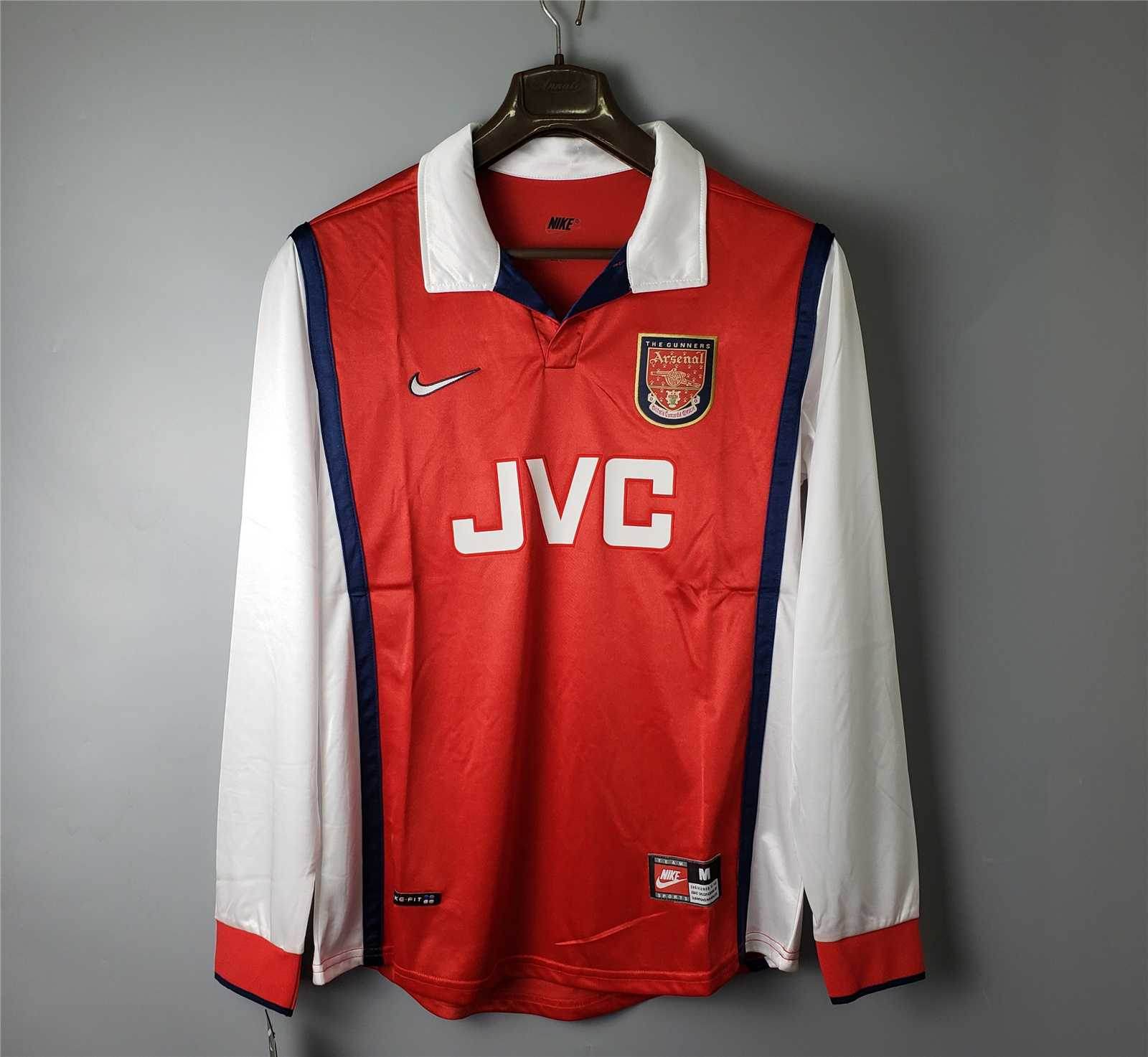 CAMISETA ARSENAL l 98/99 HOMBRE (RETRO) MANGA LARGA - ZonaCamisetas