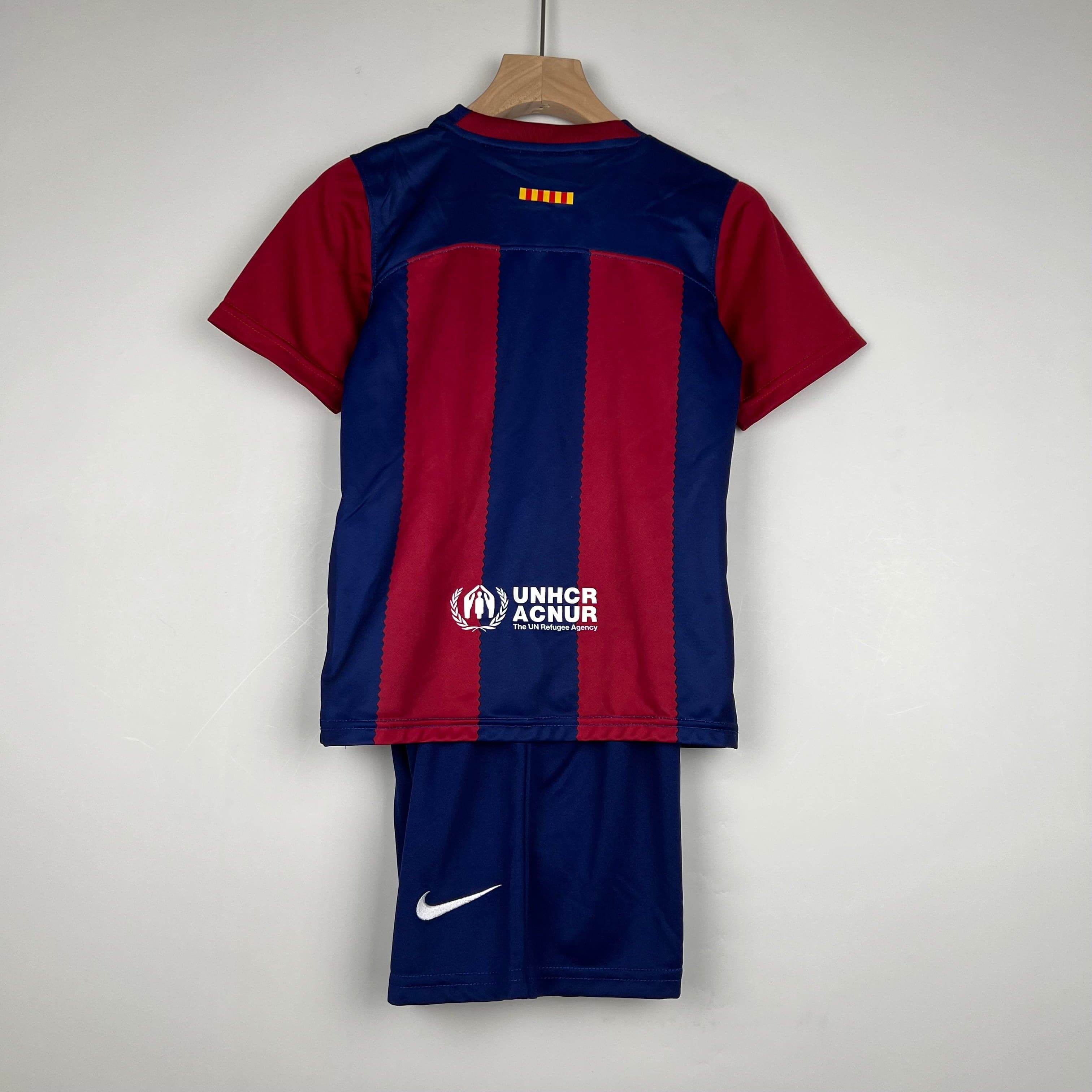 CAMISETA BARCELONA I 23/24 CONJUNTO INFANTIL - ZonaCamisetas