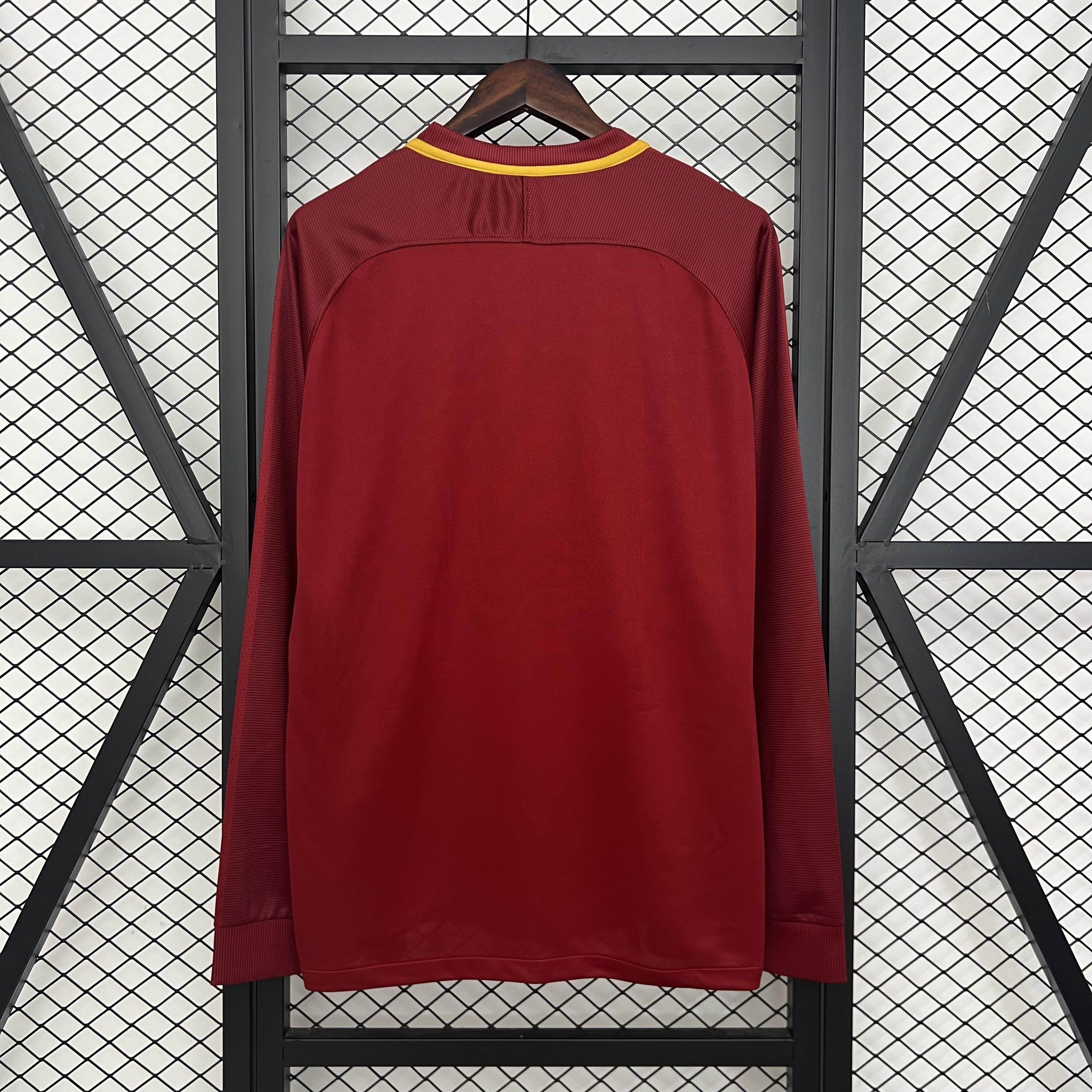 CAMISETA ROMA I 17/18 HOMBRE (RETRO) MANGA LARGA - ZonaCamisetas