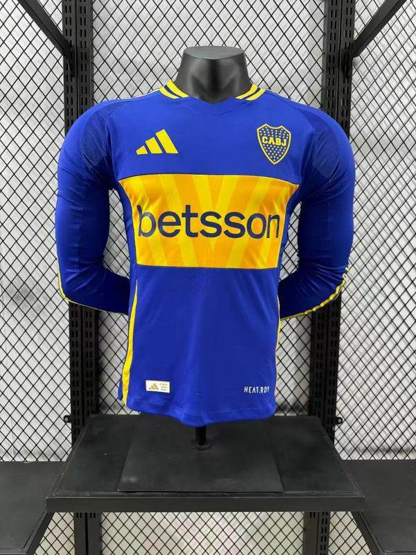CAMISETA BOCA JUNIORS I 24/25 HOMBRE MANGA LARGA (VERSIÓN JUGADOR) - ZonaCamisetas