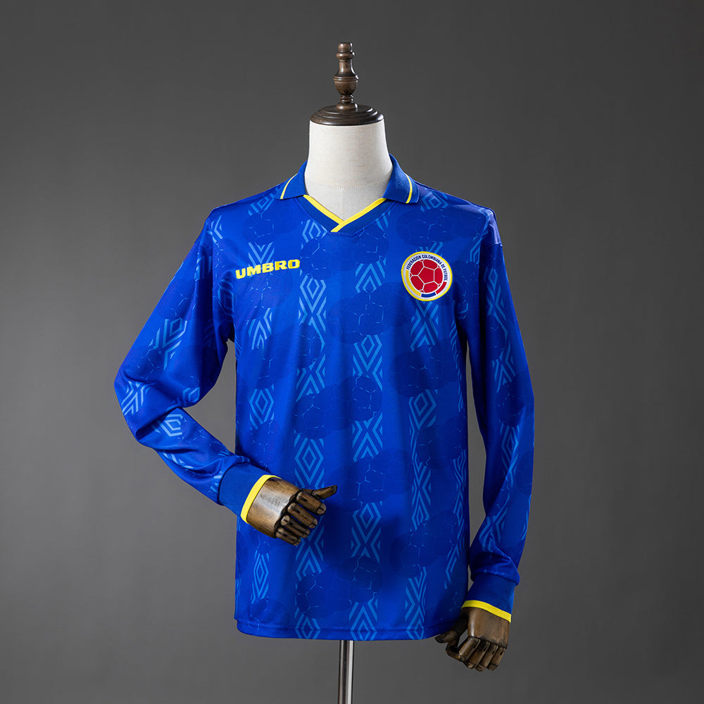 CAMISETA COLOMBIA II 1994 MANGA LARGA HOMBRE (RETRO)