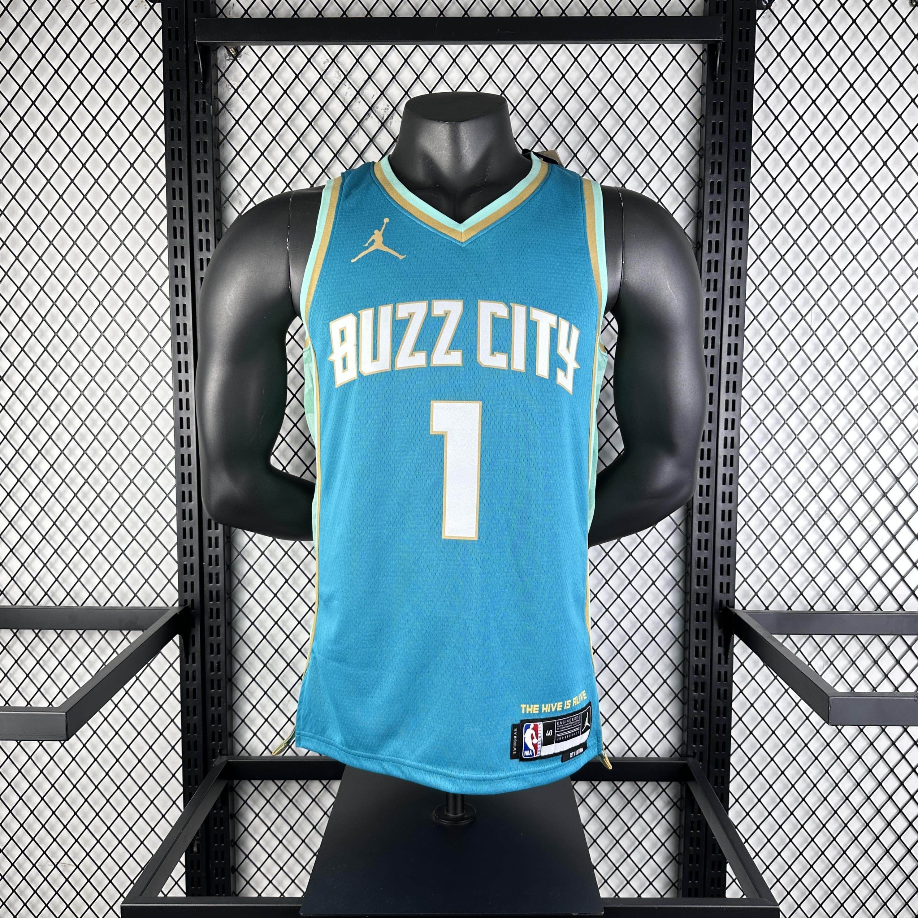 CAMISETA HORNETS SEASON 24 HOMBRE EDICIÓN BALL (NBA) - ZonaCamisetas