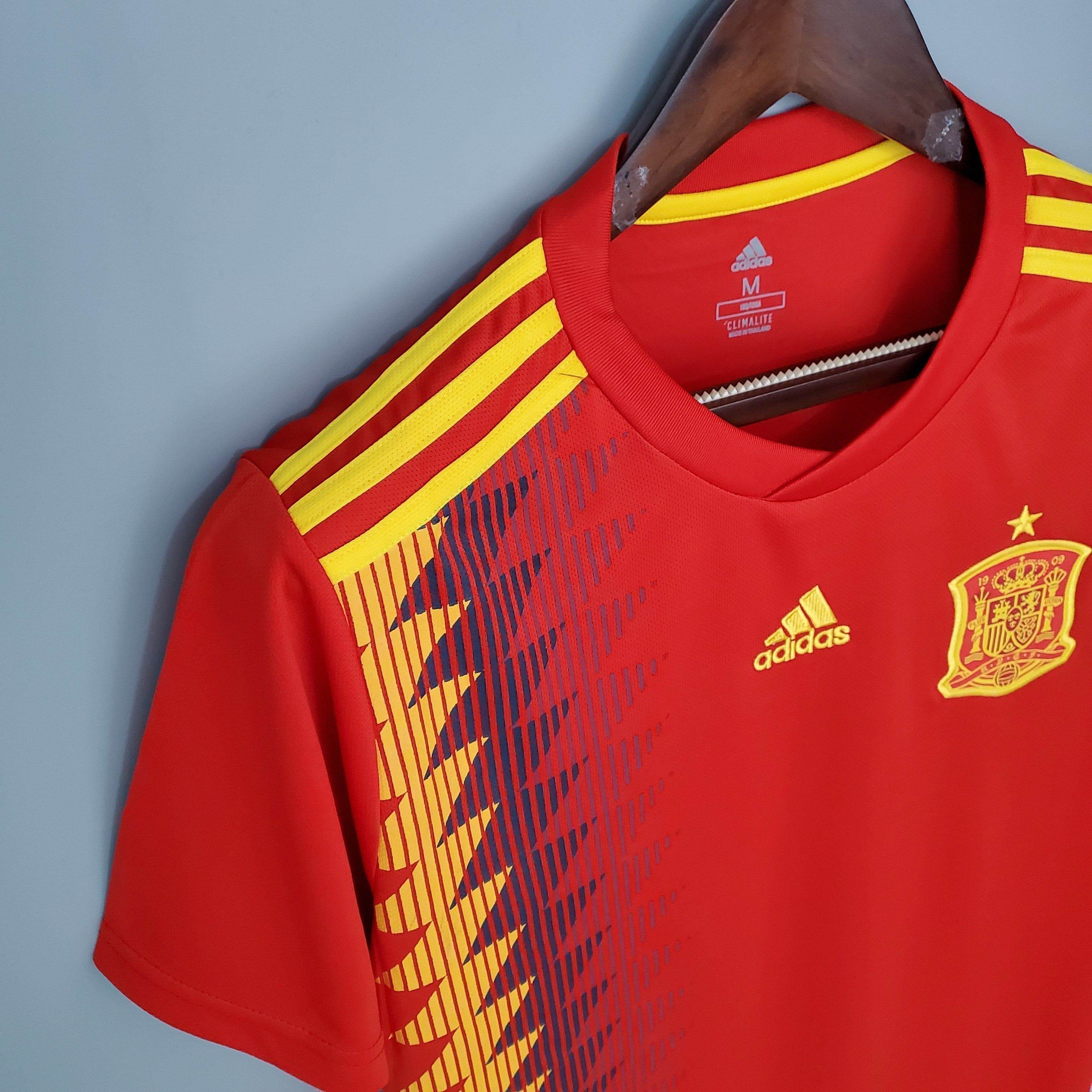 CAMISETA ESPAÑA I 2018 HOMBRE (RETRO) - ZonaCamisetas