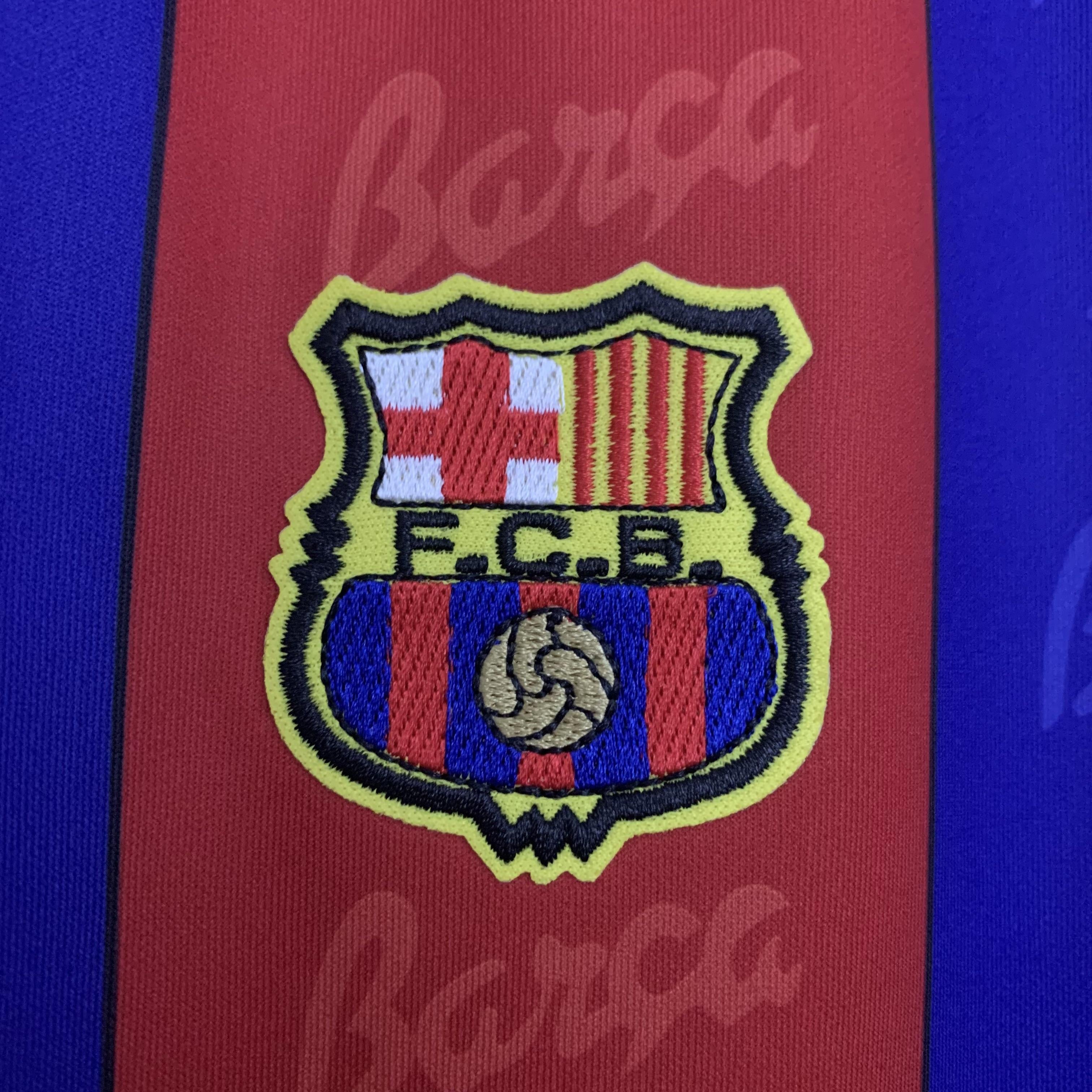CAMISETA BARCELONA I 95/97 HOMBRE MANGA LARGA (RETRO)