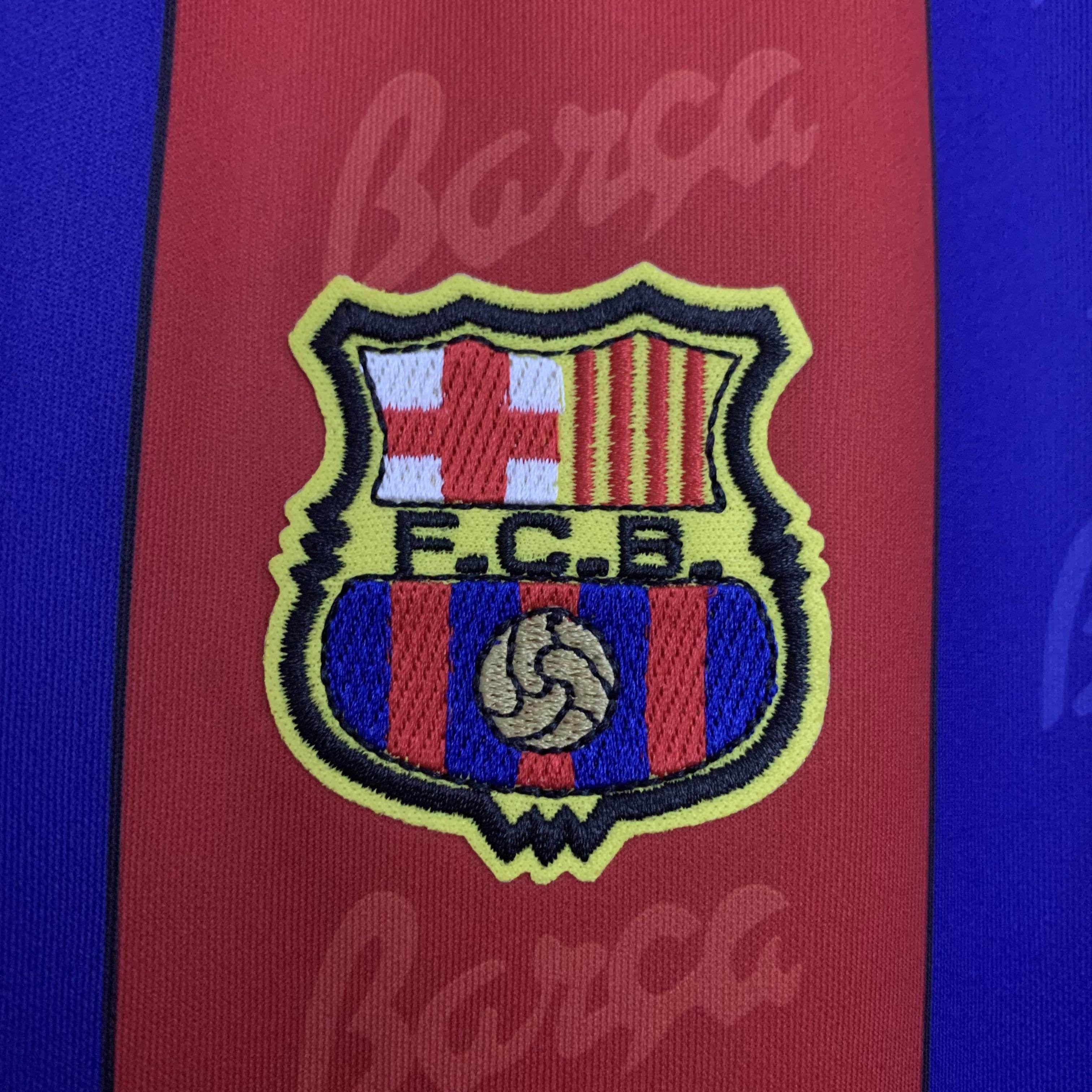 CAMISETA BARCELONA I 95/97 HOMBRE MANGA LARGA (RETRO) - ZonaCamisetas
