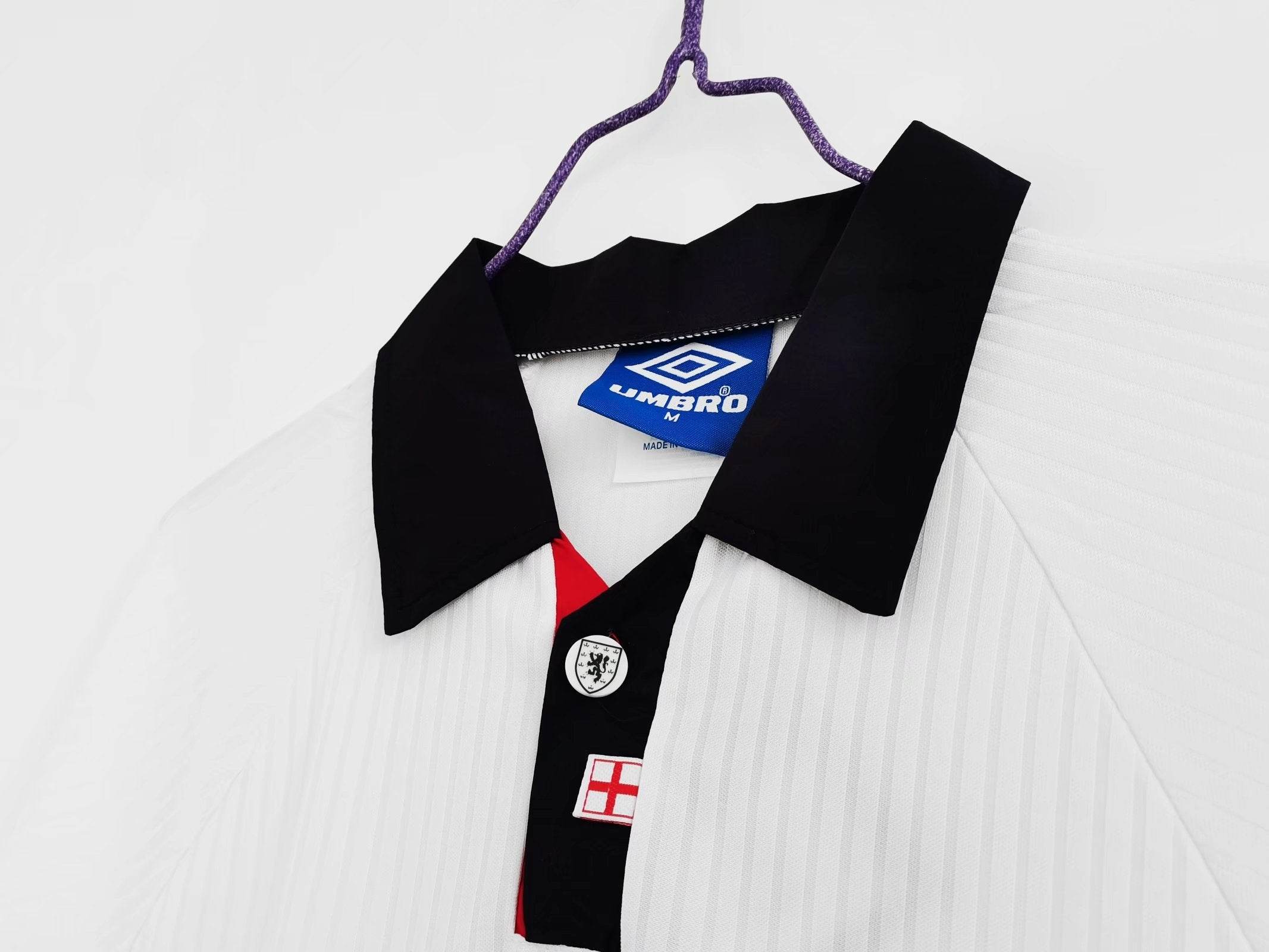 CAMISETA INGLATERRA I 1998 MANGA LARGA HOMBRE (RETRO) - ZonaCamisetas