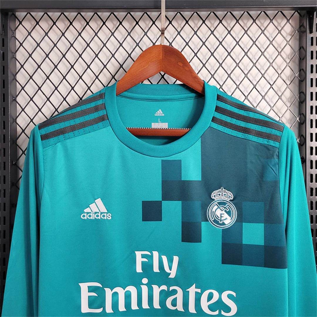 CAMISETA REAL MADRID lI 17/18 MANGA LARGA HOMBRE (RETRO) - ZonaCamisetas