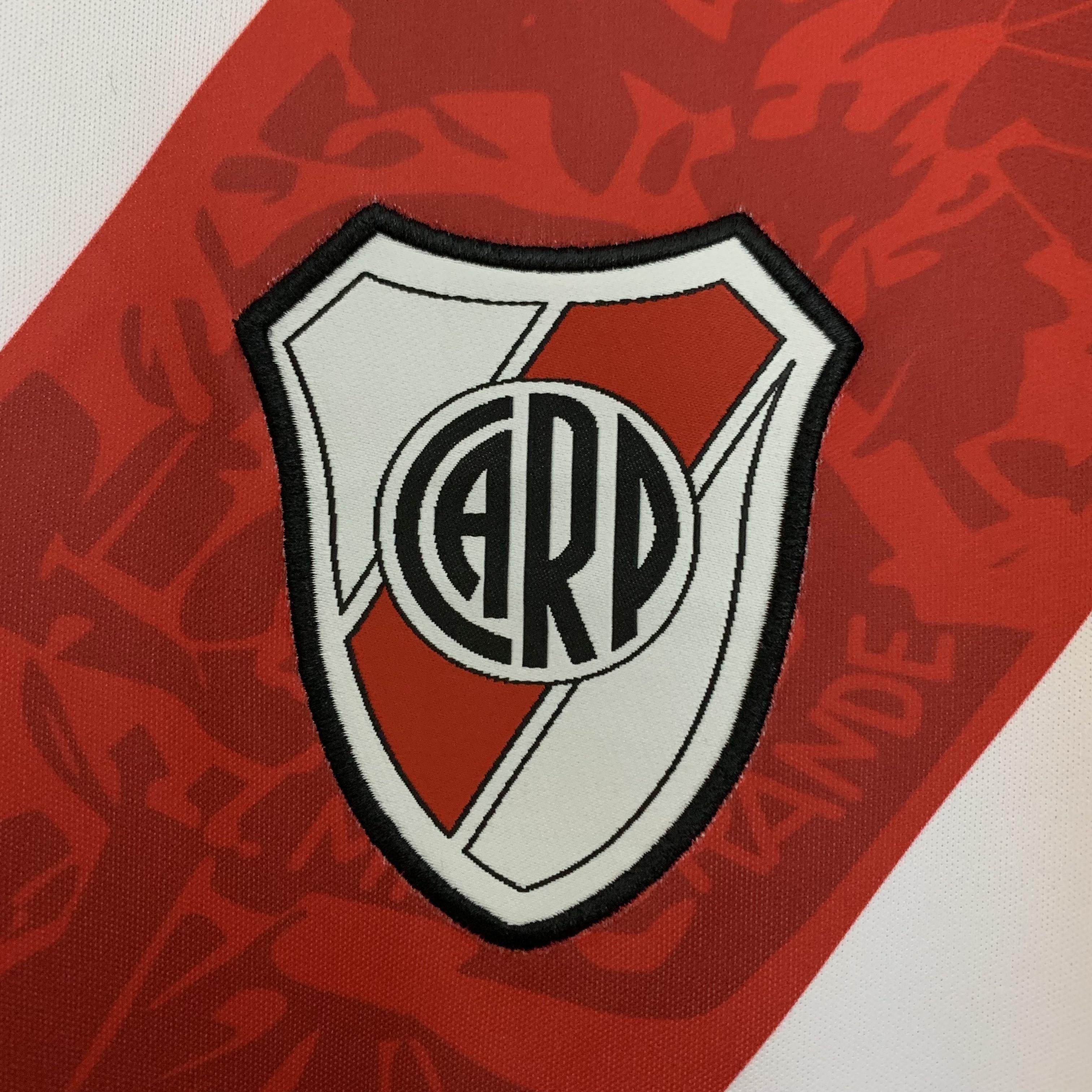CAMISETA RIVER PLATE l 13/14 HOMBRE (RETRO) MANGA LARGA - ZonaCamisetas