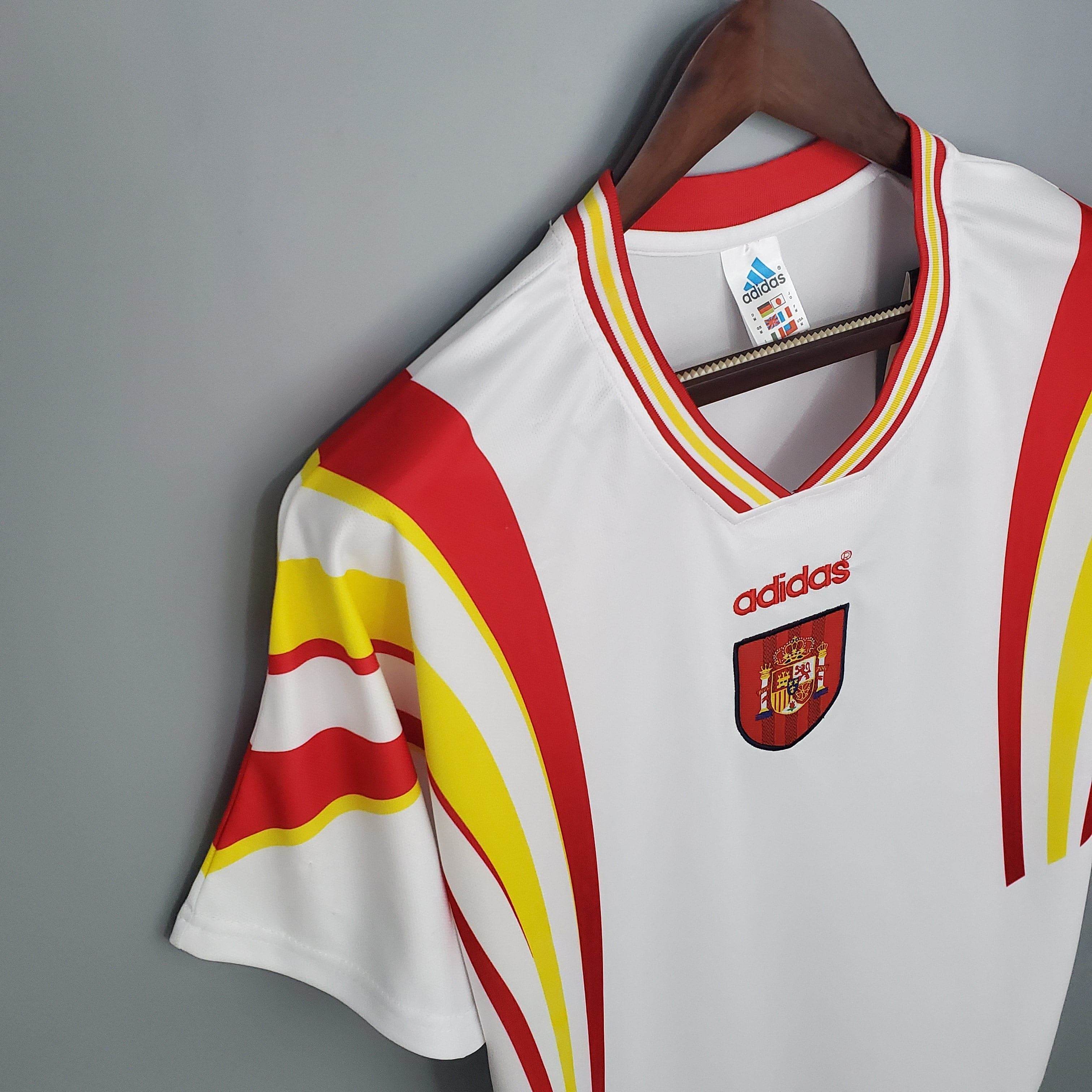 CAMISETA ESPAÑA II 96 HOMBRE (RETRO) - ZonaCamisetas