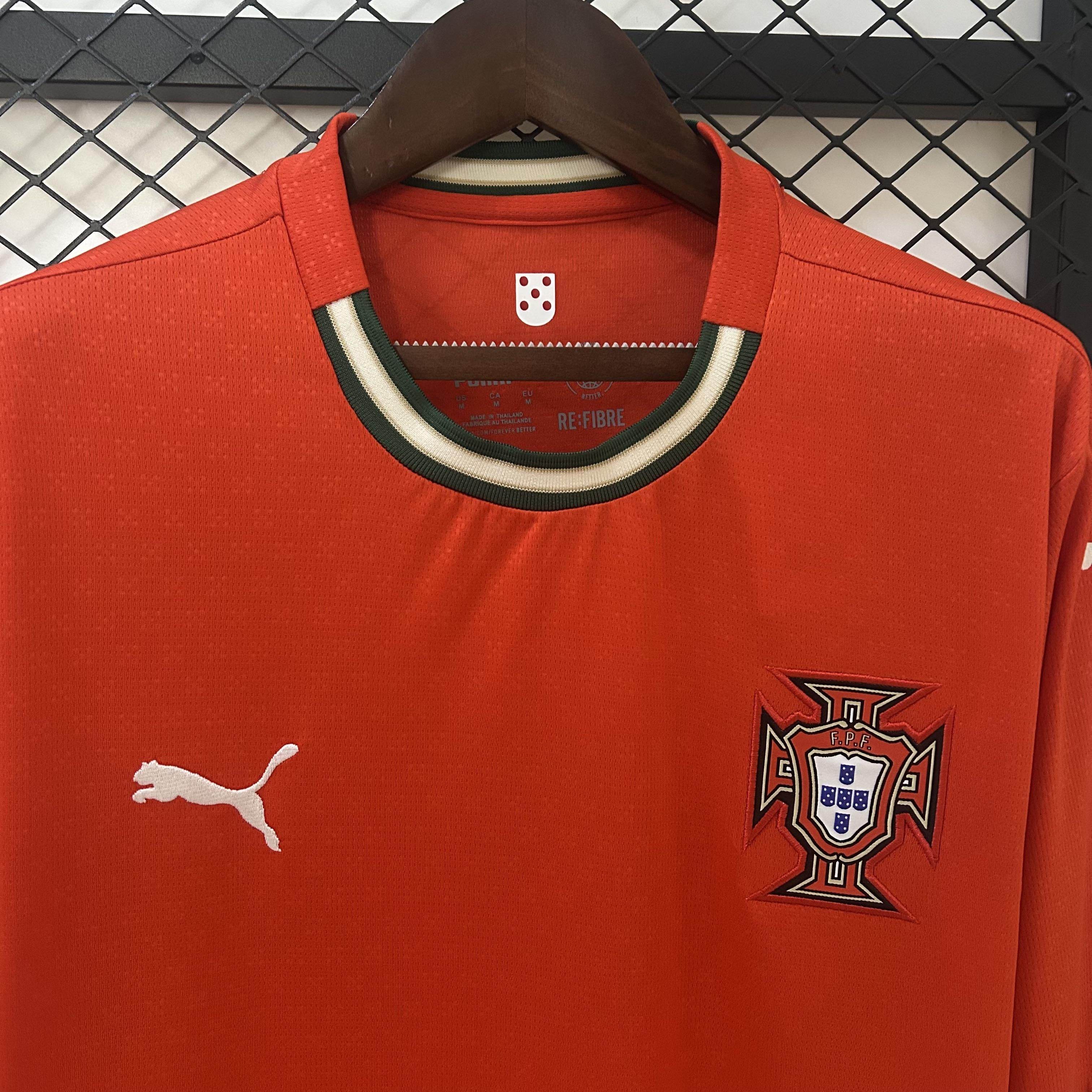 CAMISETA PORTUGAL l 2025 HOMBRE (VERSIÓN FAN) MANGA LARGA - ZonaCamisetas