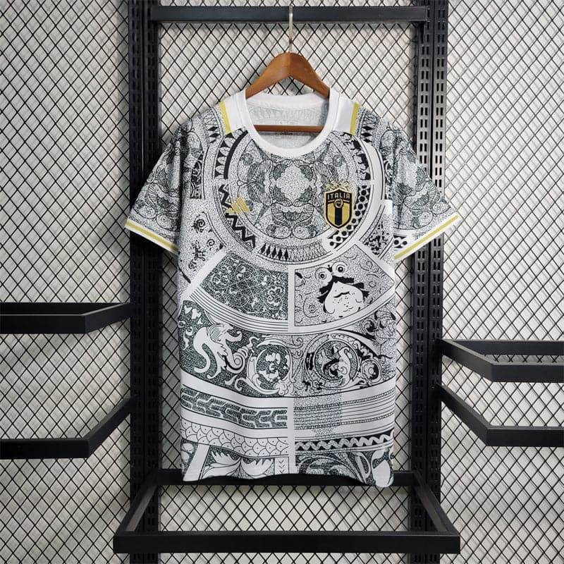 CAMISETA ITALIA EDICIÓN ESPECIAL WHITE ll 2024 HOMBRE (VERSIÓN FAN) - ZonaCamisetas