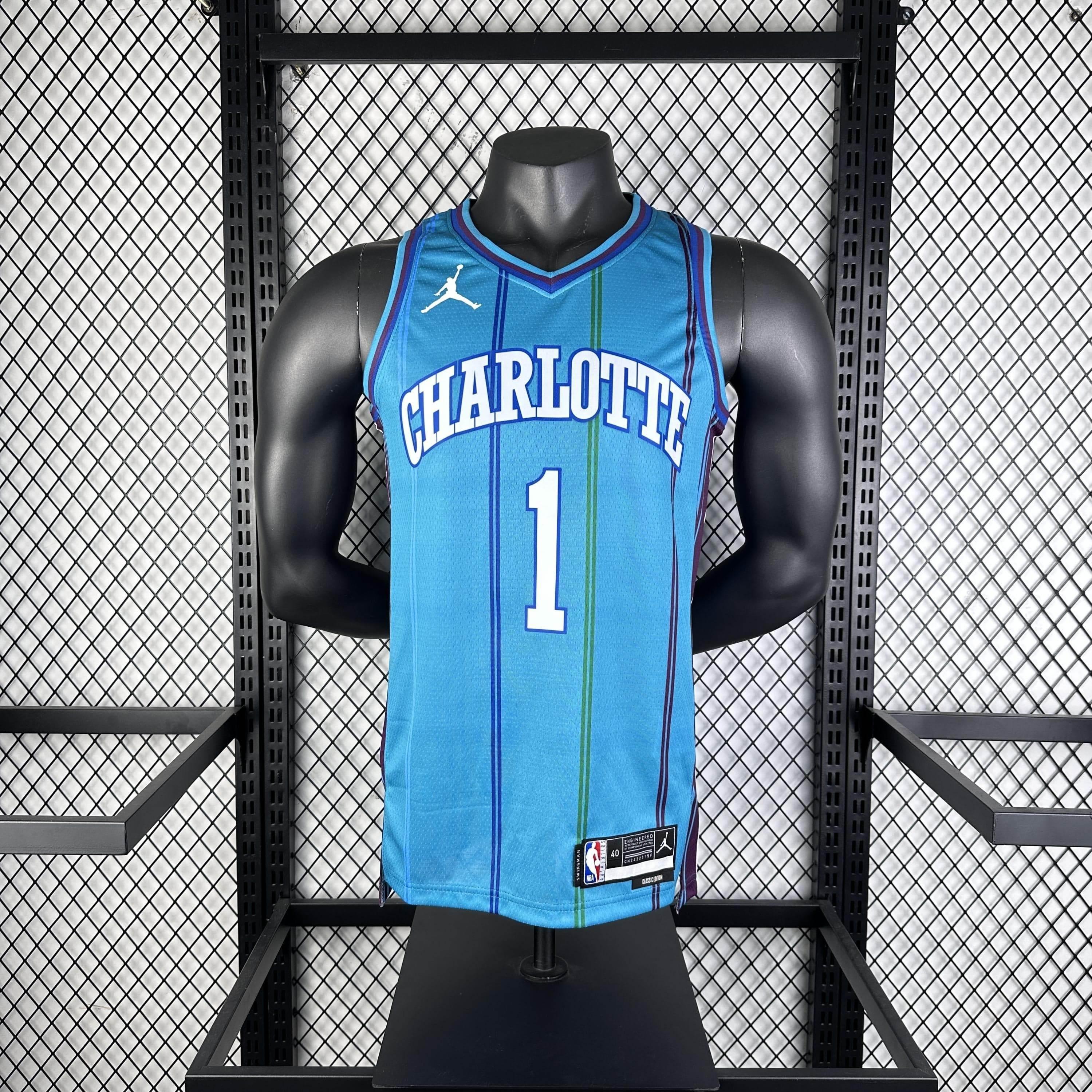 CAMISETA HORNETS SEASON 23/24 HOMBRE EDICIÓN BALL (NBA) - ZonaCamisetas