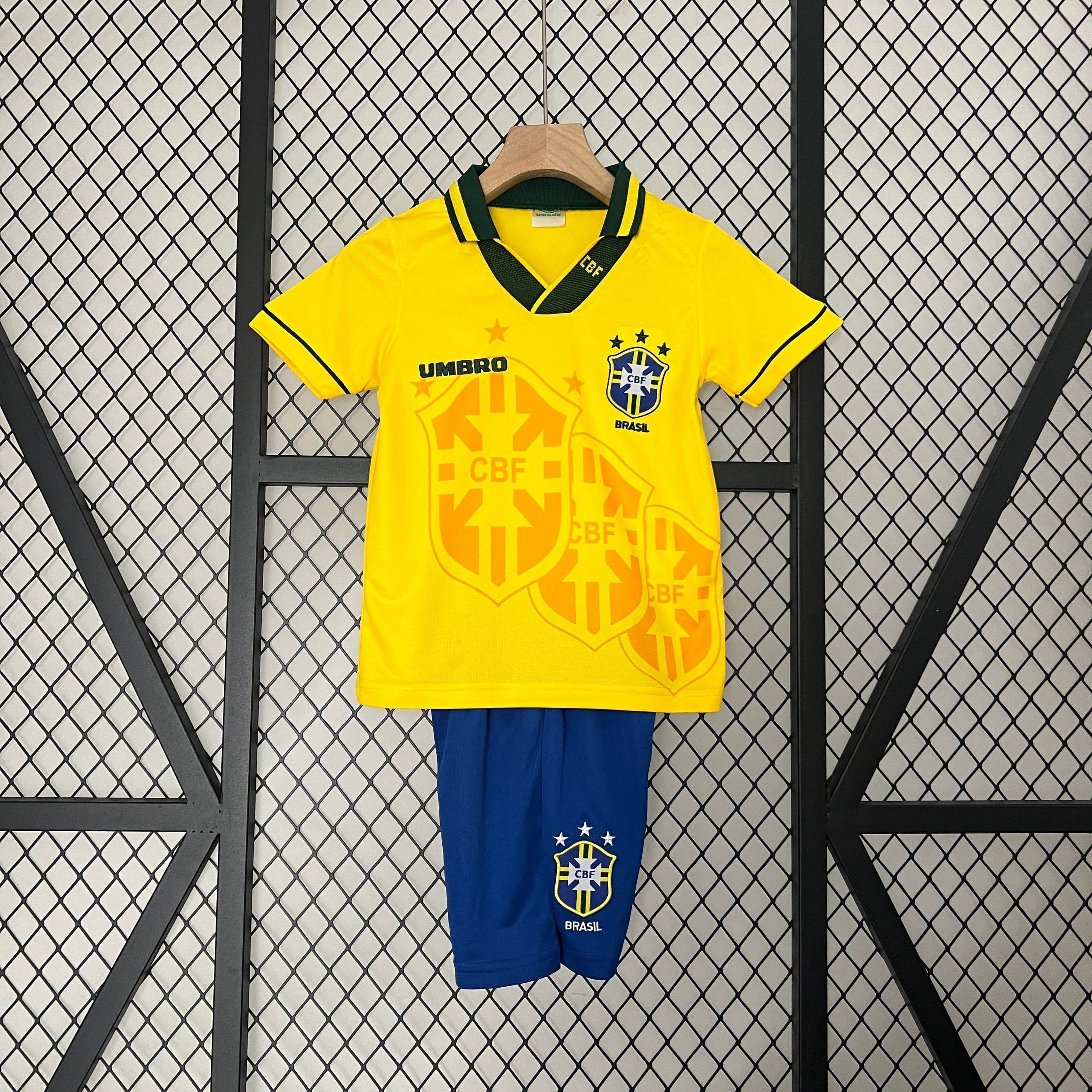 CAMISETA BRASIL I 94 CONJUNTO INFANTIL - ZonaCamisetas