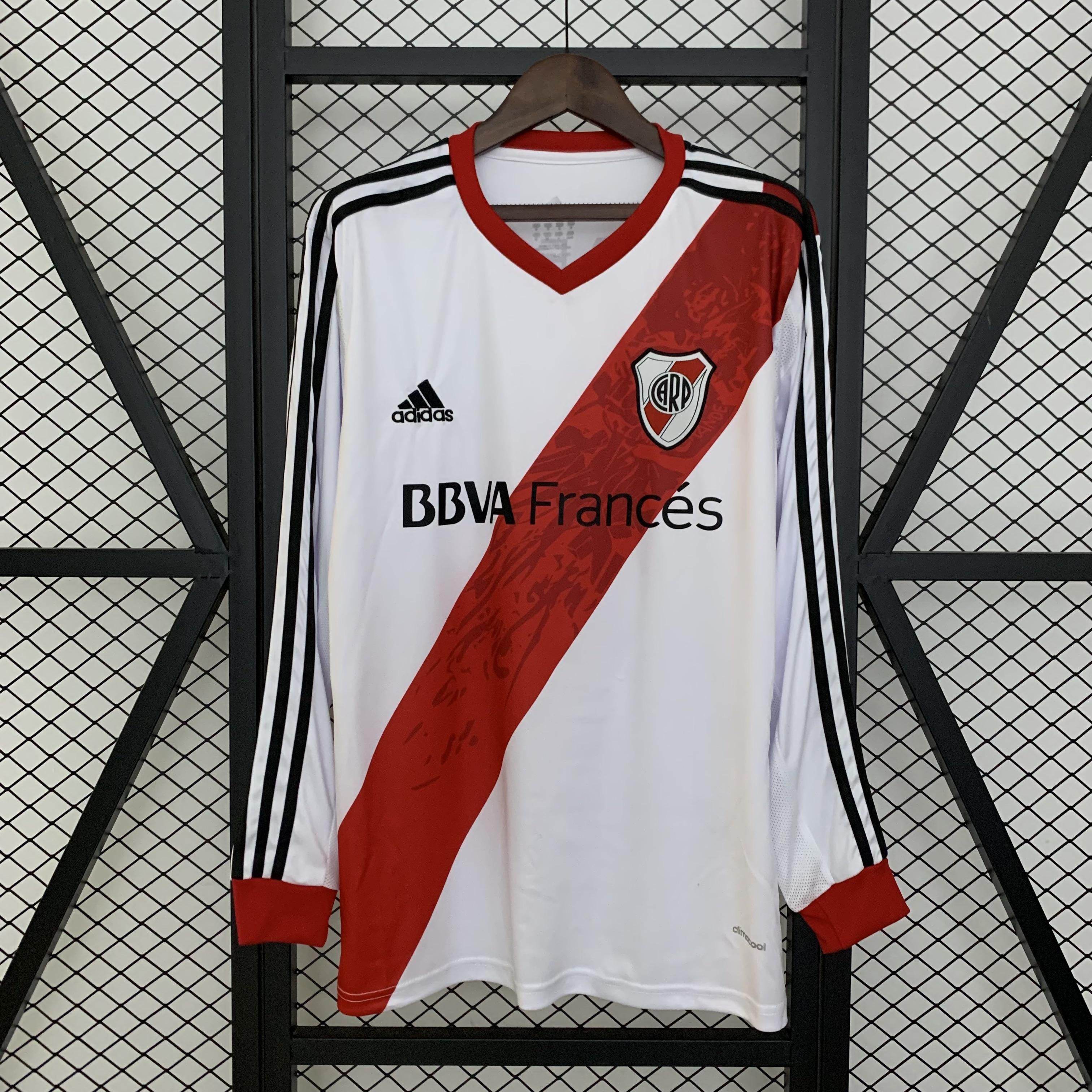 CAMISETA RIVER PLATE l 13/14 HOMBRE (RETRO) MANGA LARGA - ZonaCamisetas
