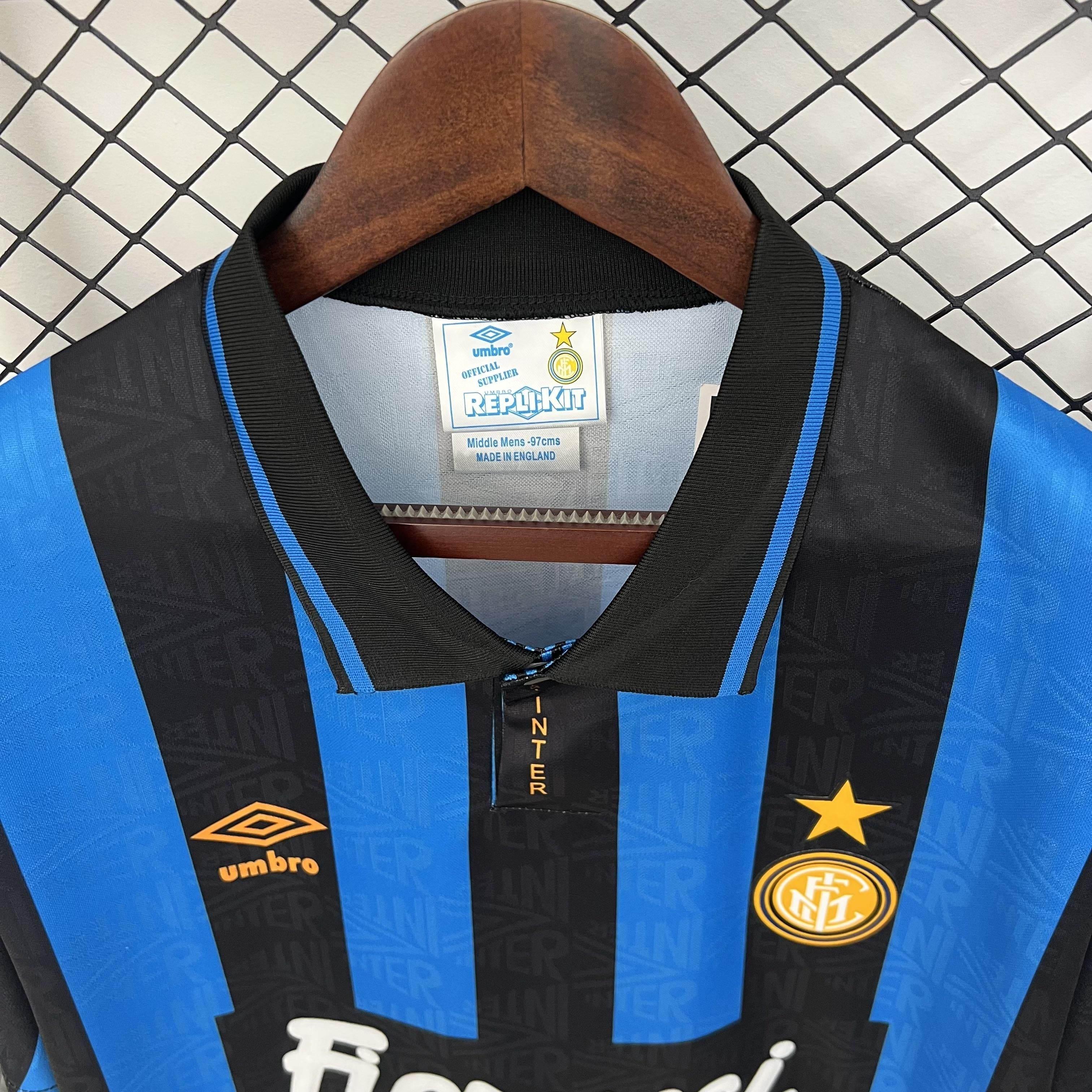 CAMISETA INTER DE MILAN I 92/94 HOMBRE (RETRO) - ZonaCamisetas