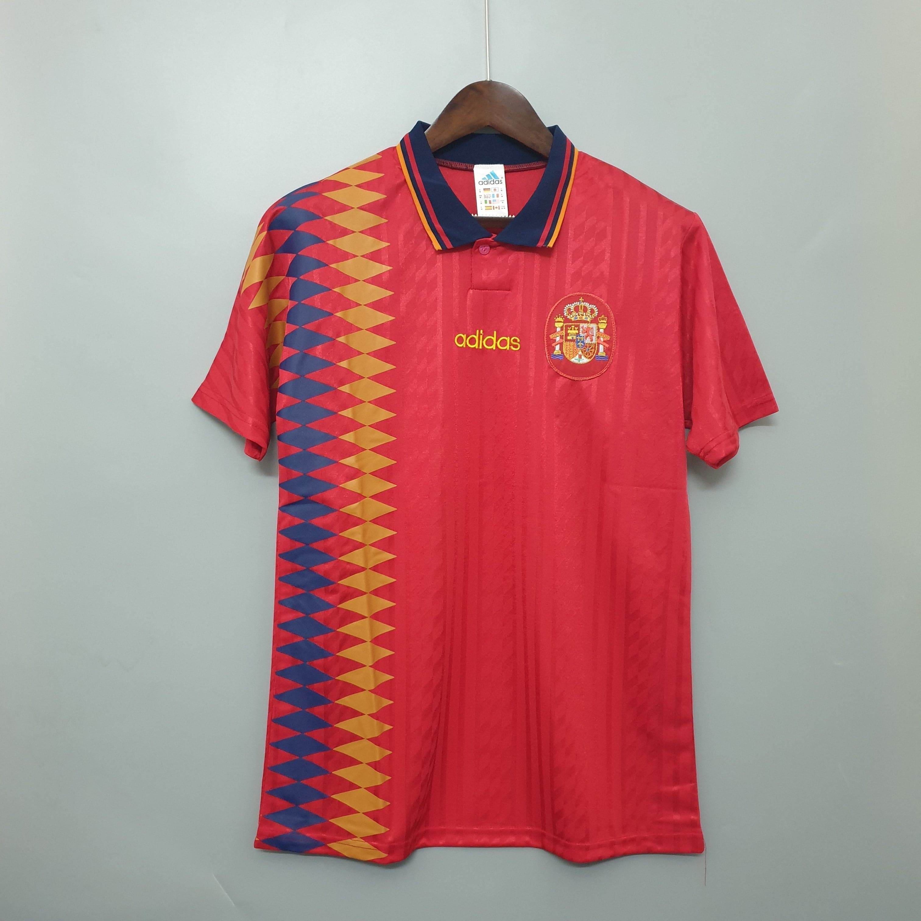 CAMISETA ESPAÑA I 94 HOMBRE (RETRO) - ZonaCamisetas