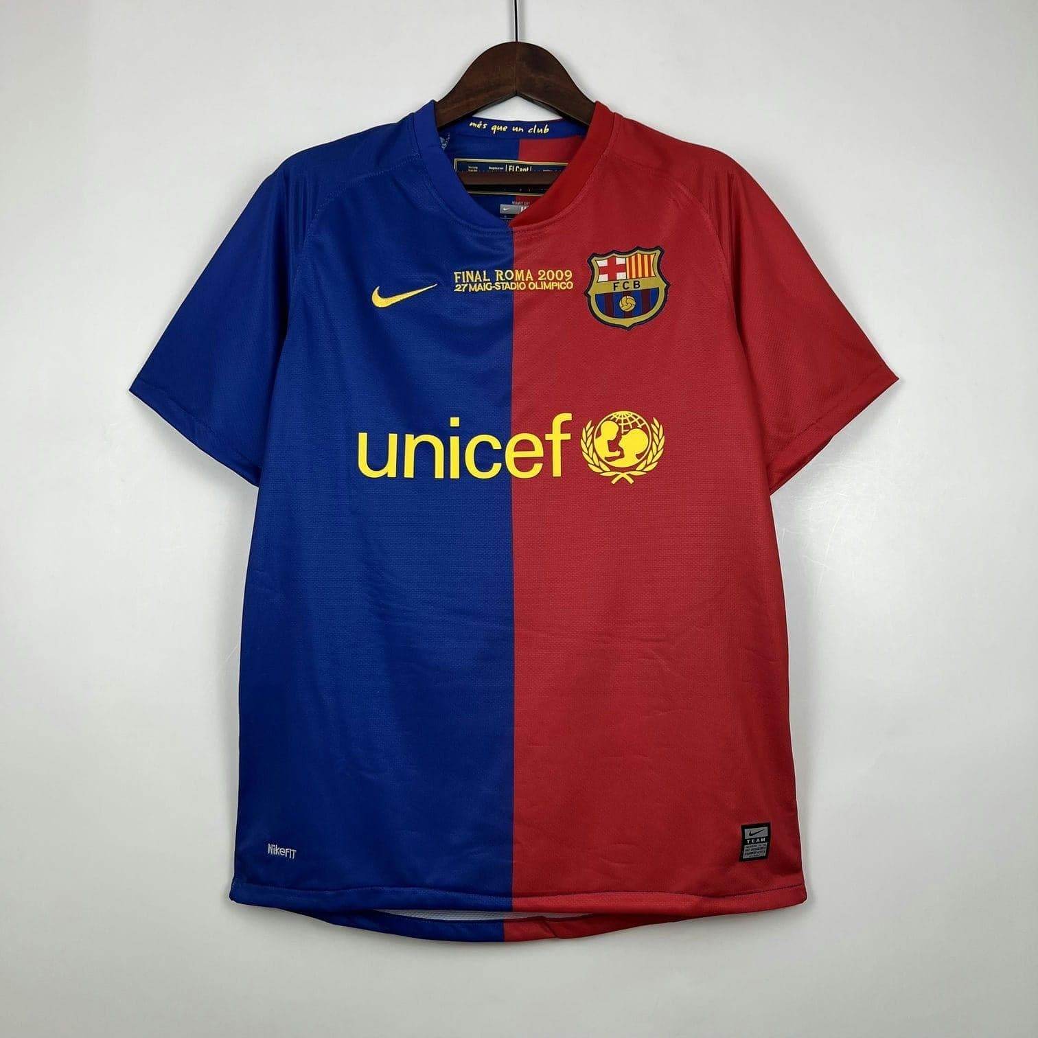 CAMISETA BARCELONA I 08/09 HOMBRE ESPECIAL CHAMPIONS (RETRO) - ZonaCamisetas