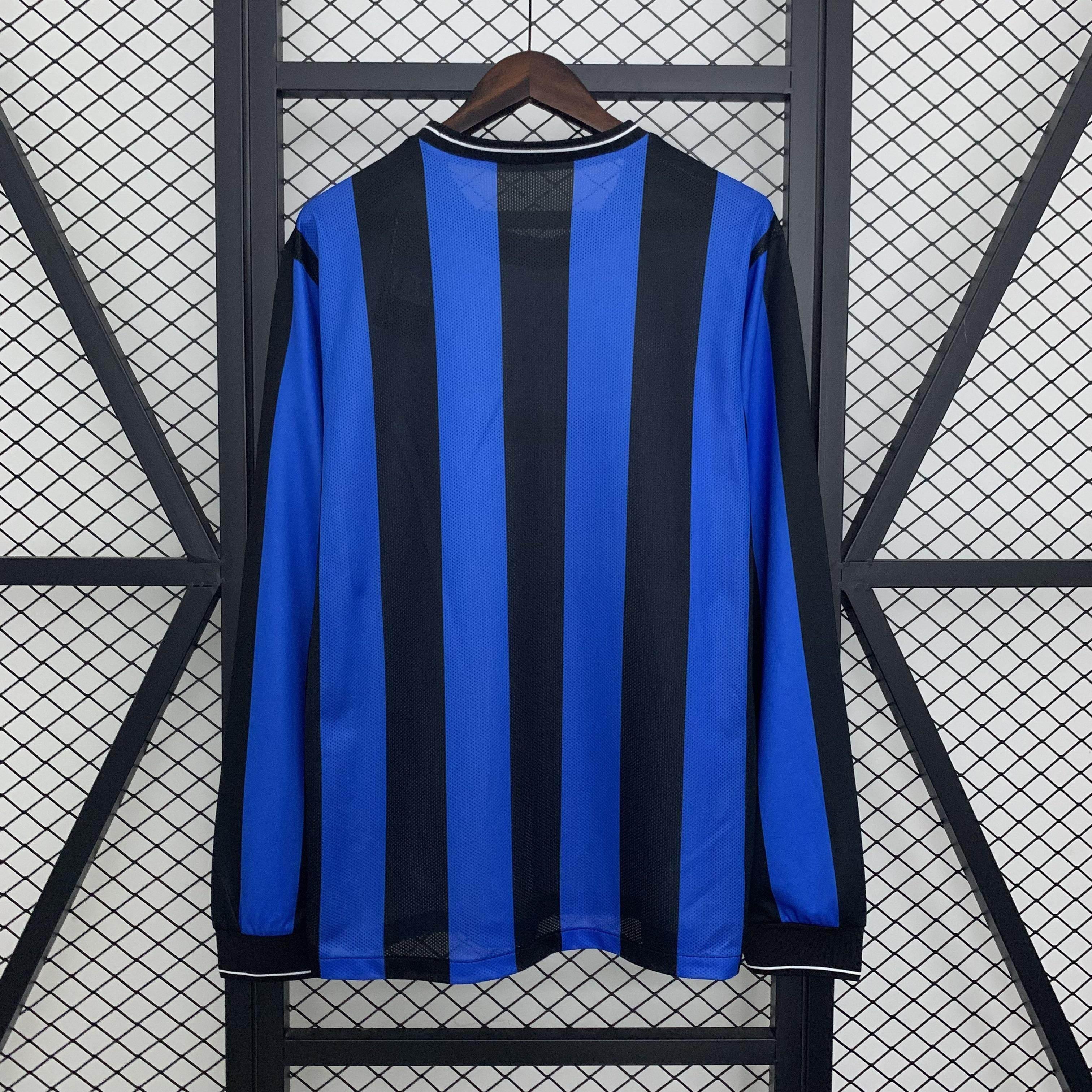CAMISETA INTER DE MILAN I 09/10 HOMBRE MANGA LARGA (RETRO) - ZonaCamisetas